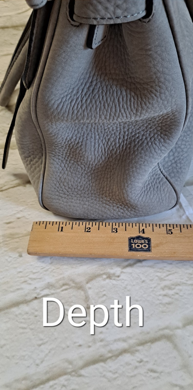 REBECCA MINKOFF JULES SATCHEL SHOULDER CROSSBODY NUBUCK DOVE GRAY W/SILVER $425