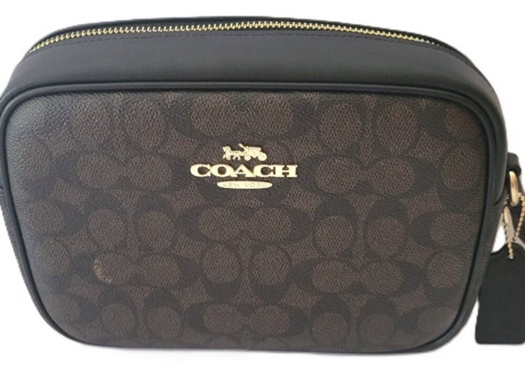 Coach Jamie Camera Bag In Signature Canvas Brown/Black