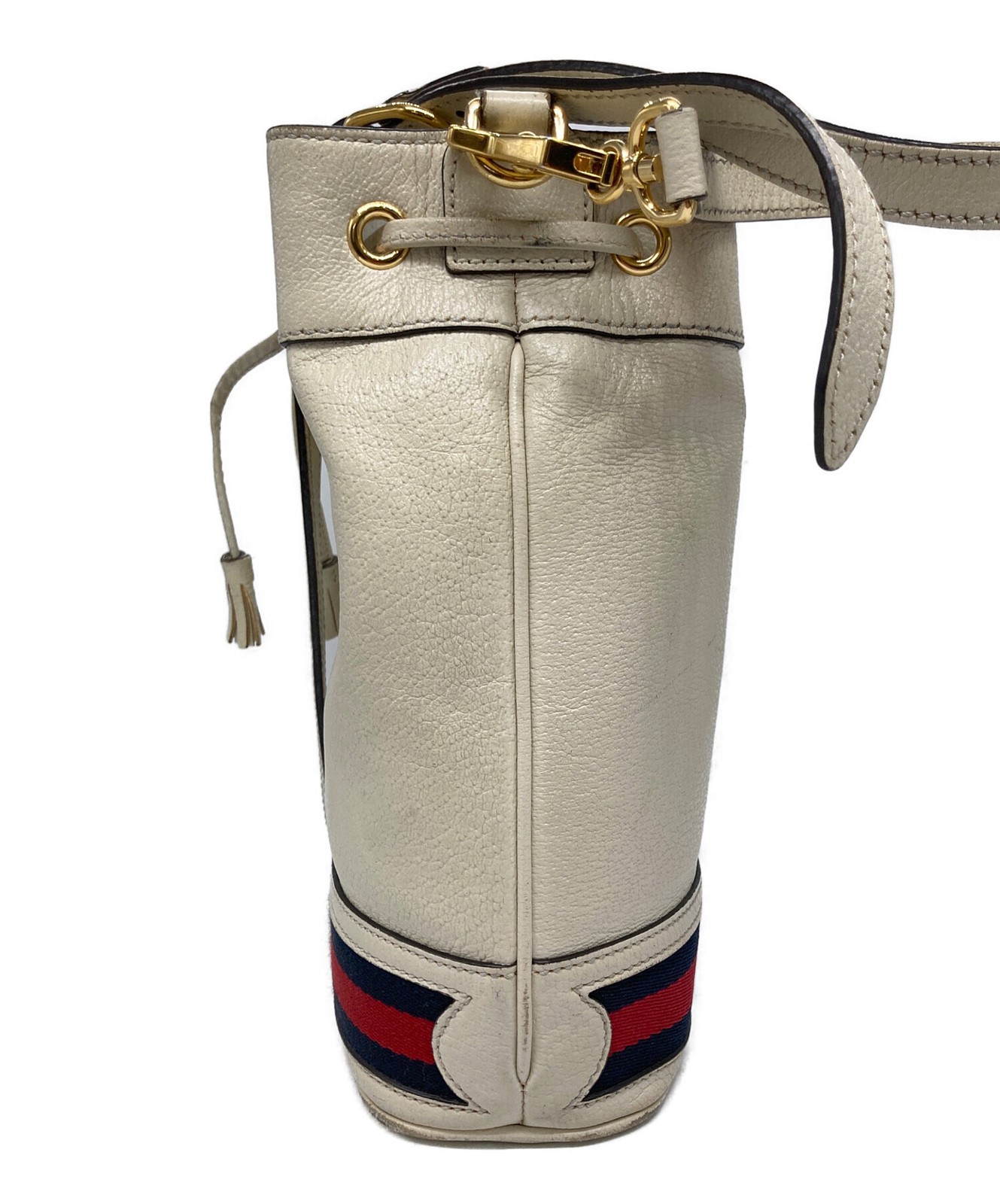 Gucci Small Bucket Shoulder Bag 719884 Ivory G Stamp #TFB3563