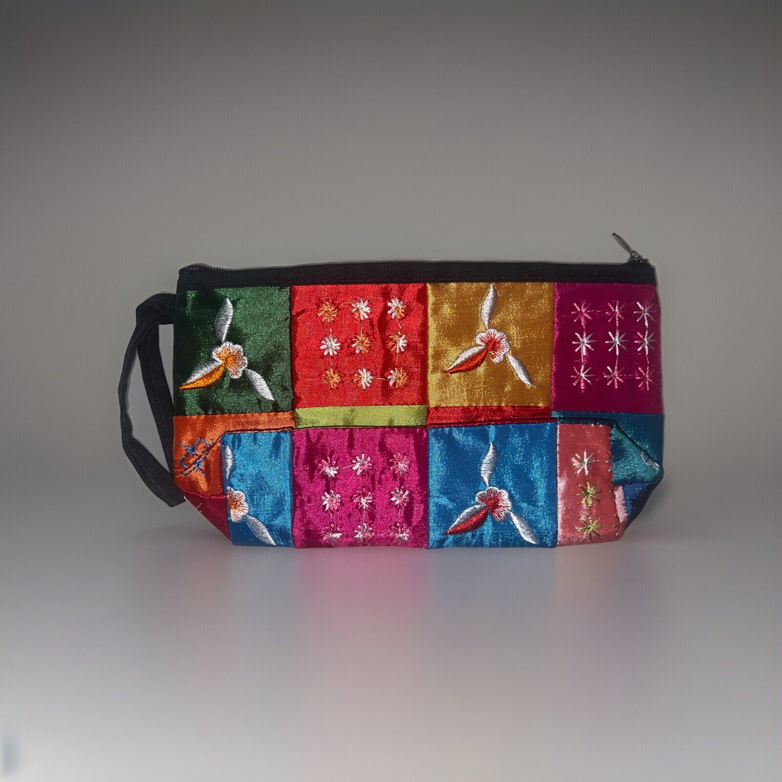 Flower Stiched & Embroidered Clutch