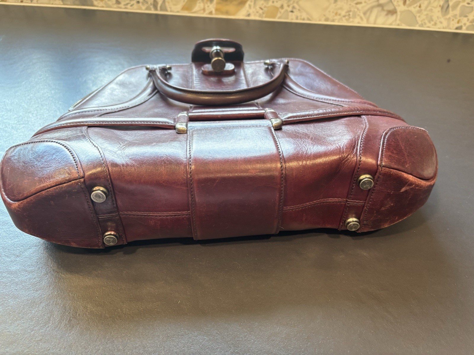 Rare Archival Alexander McQueen Oxblood Novak Bag – Mid-2000s Runway archival