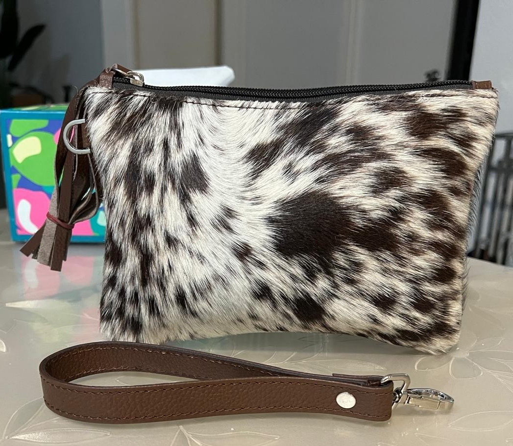 Vintage Premium Cowhide Leather Handbag & Handmade Clutch Purse Classic Sty C43