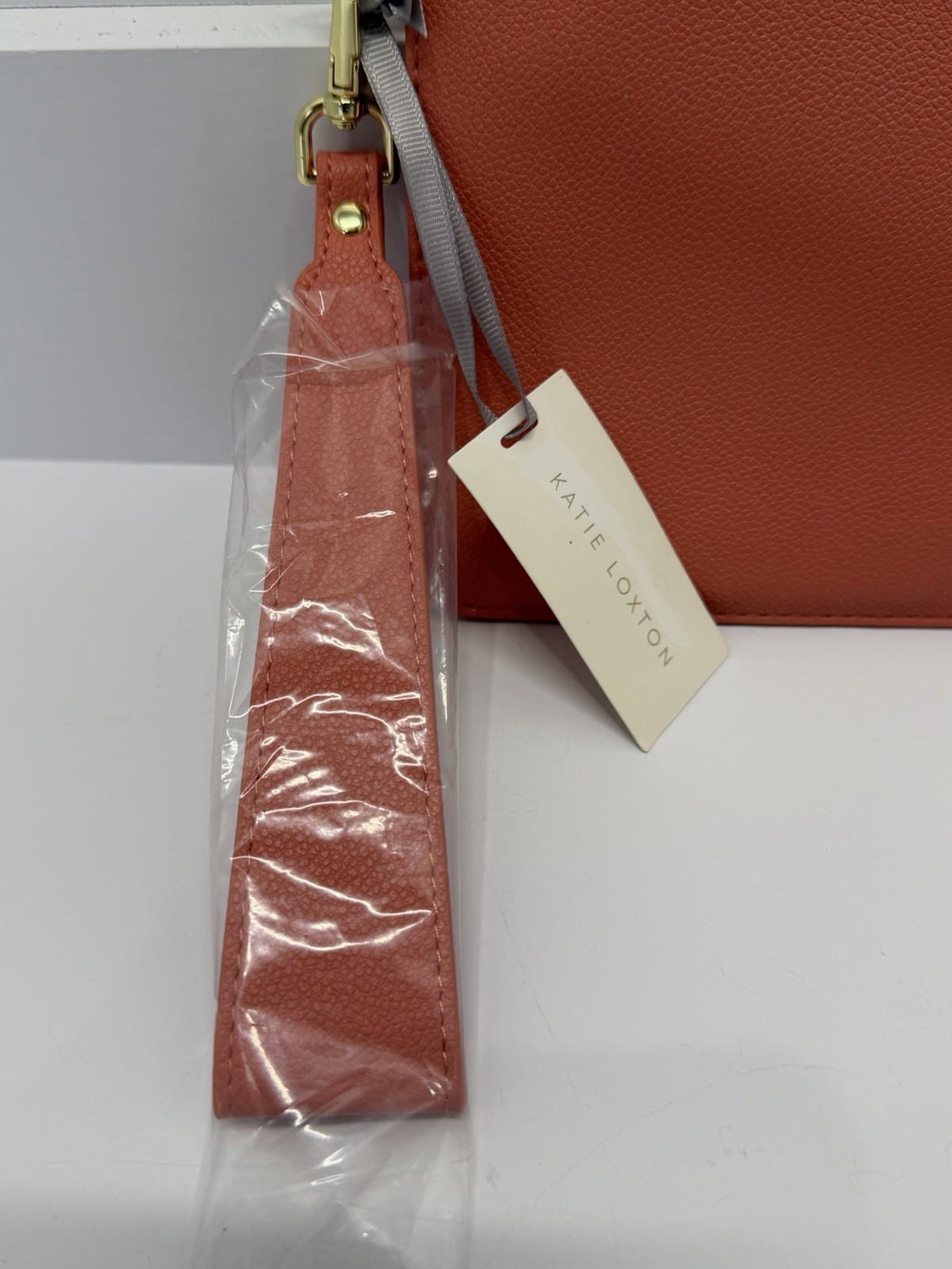 Katie Loxton Terra Cotta Perfect Pouch Wristlet Clutch Pouch KLB2558 NWT
