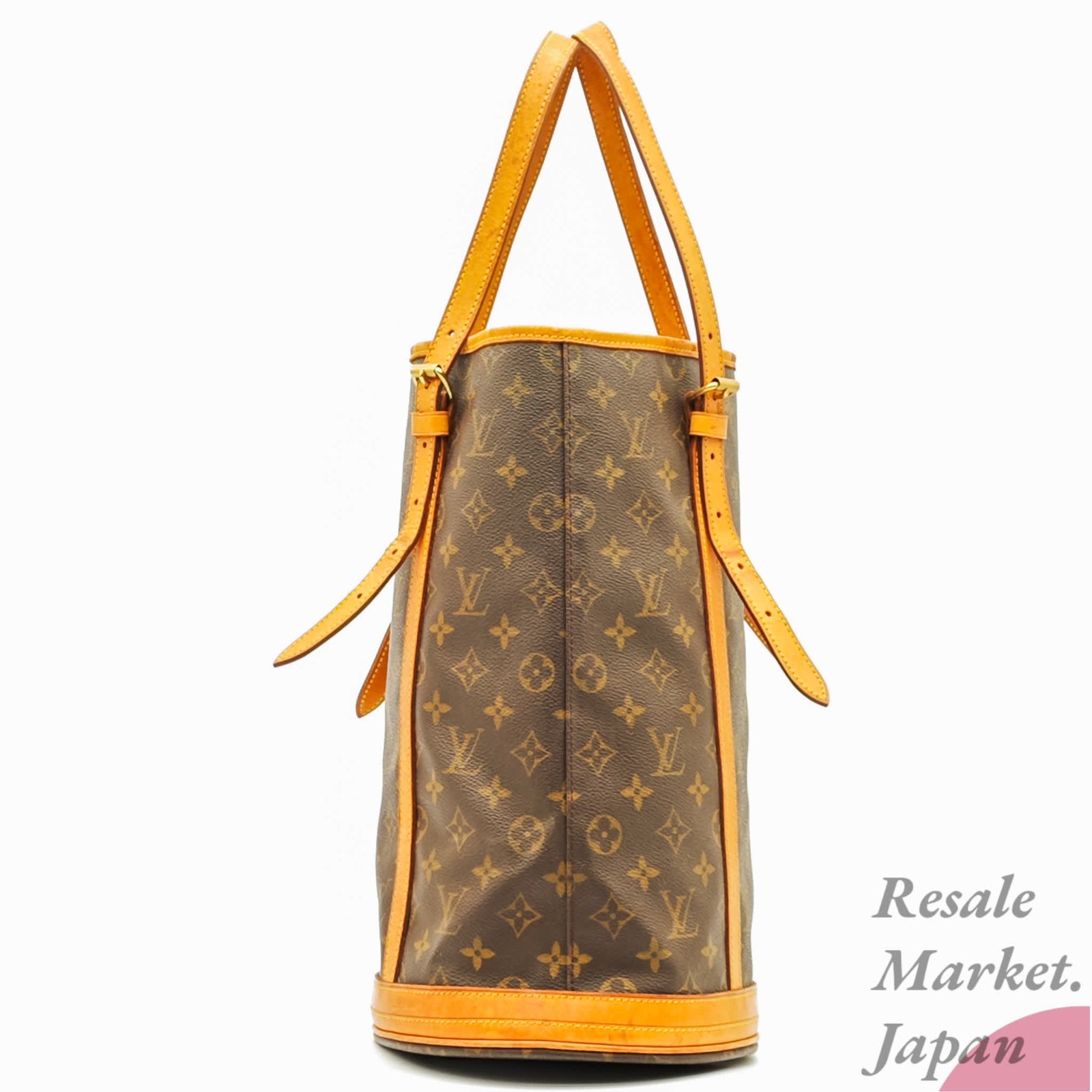 Louis Vuitton Monogram Bucket GM M42236 Tote Bucket Bag Brown Women’s LV Auth