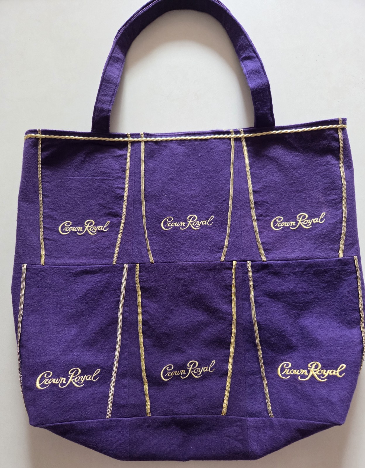 Reversible Crown Royal Tote Bag with Pocket, 18″ x 17″ x 4.5″
