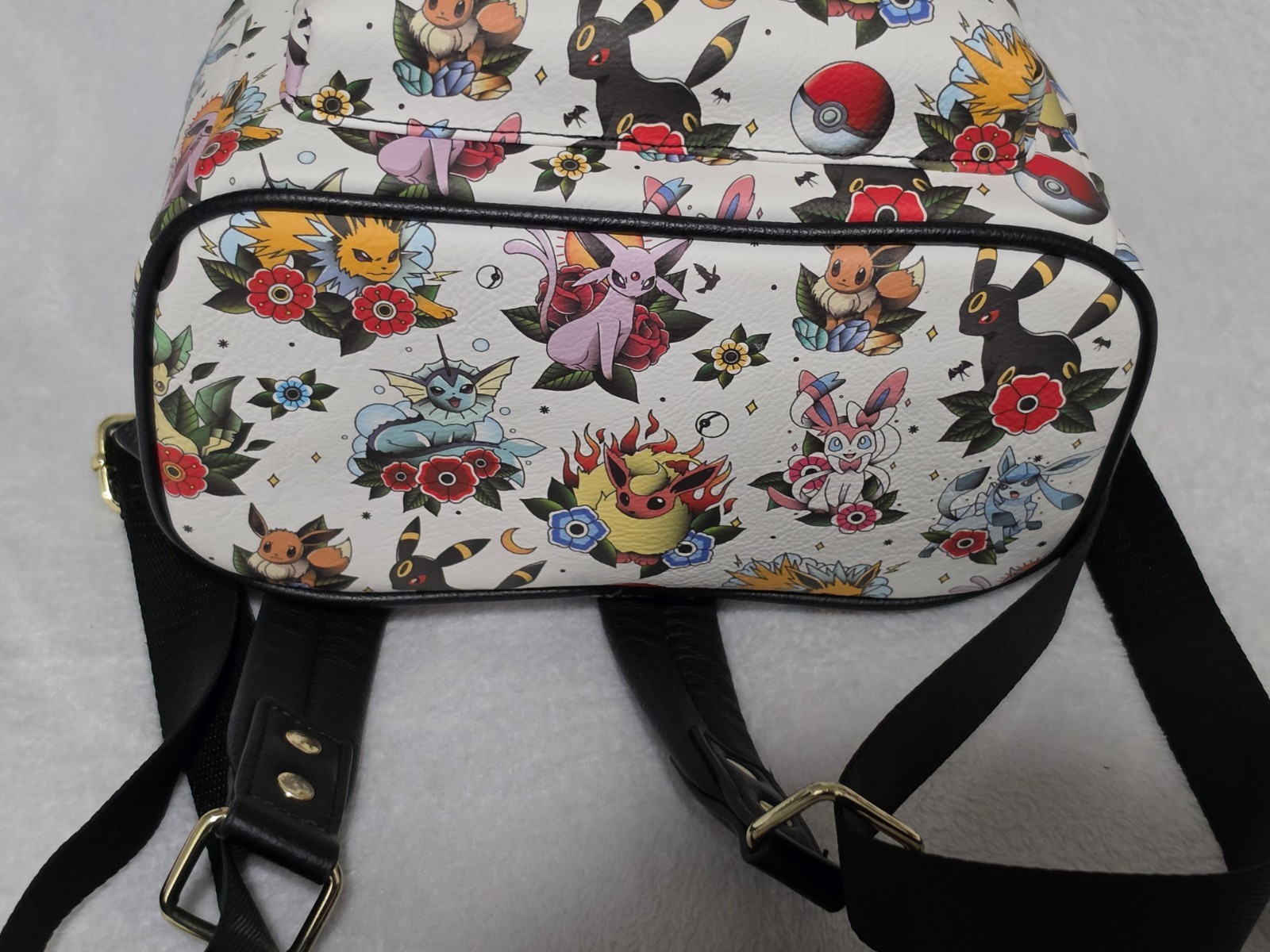 Loungefly Pokemon Eeveelutions Tattoos Print Mini Backpack And Wallet Set ☆NWT