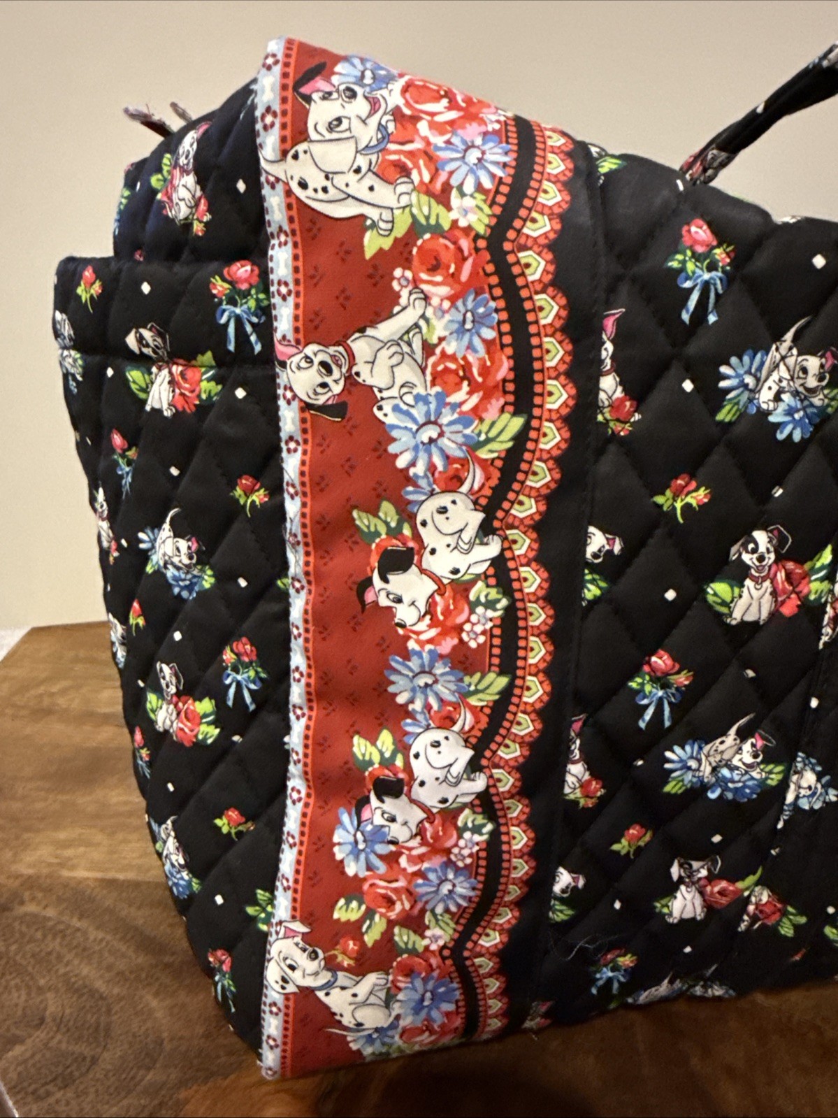 NWT VERA BRADLEY Large Duffel Bag Carry On Disney 101 Dalmatians Dogs $145