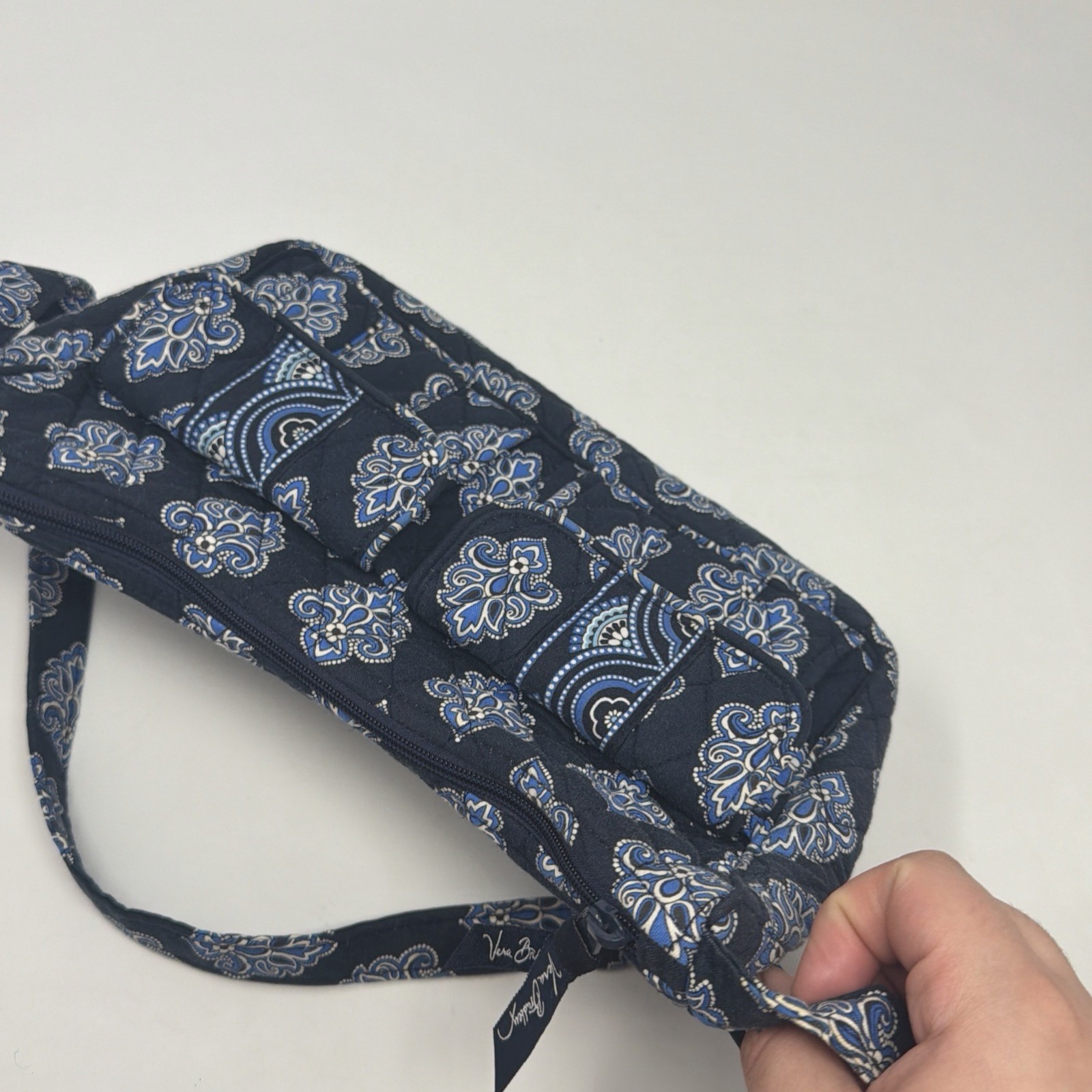 Vera Bradley Calypso Shoulder Bag Blue Paisley Retired 2009 USA