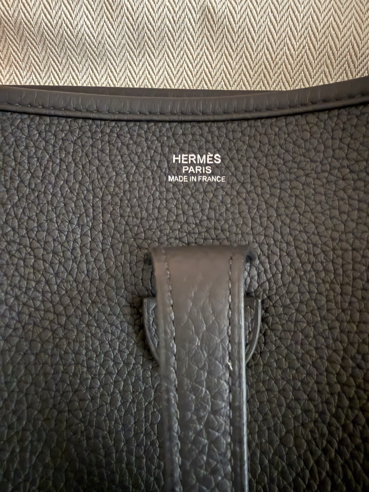 Hermes Evelyne 29 PM Black Crossbody Taurillon Clemence Leather Silver HW NEW