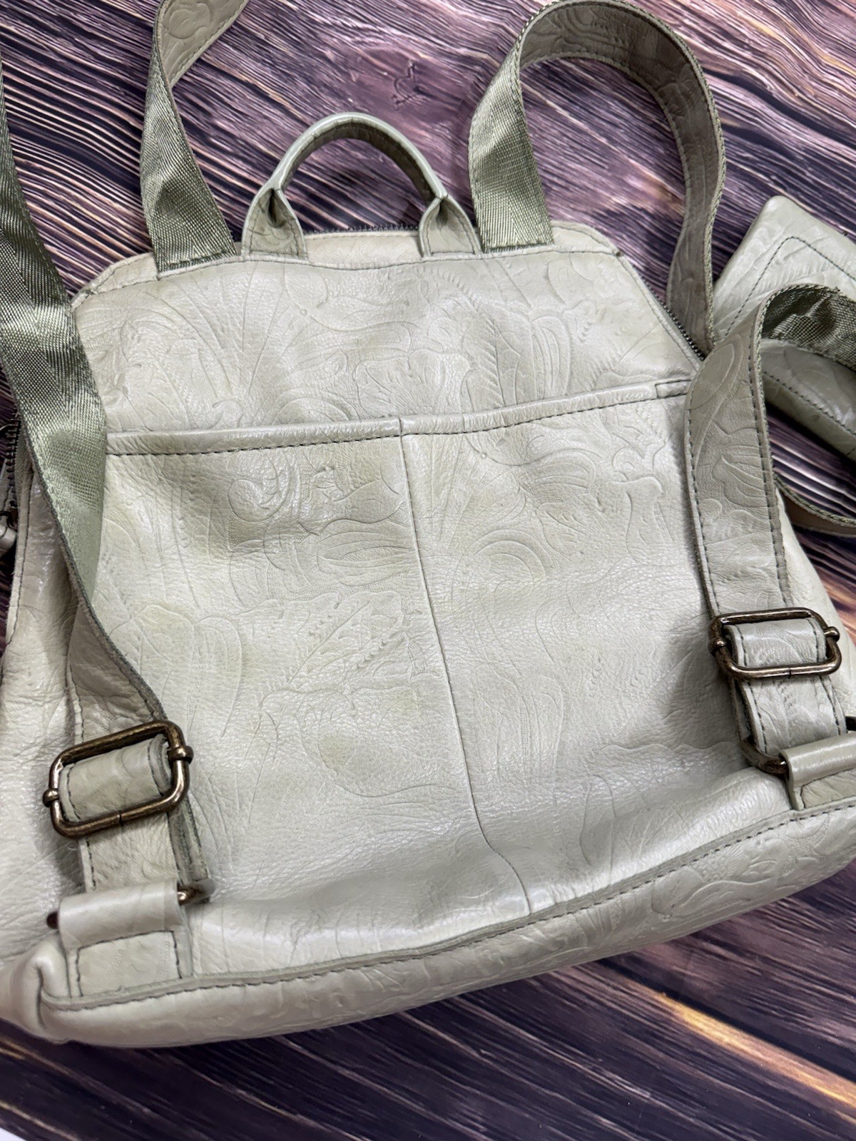 American Leather Co. Cleveland Backpack Purse Plus Matching Wallet! Gorgeous!!