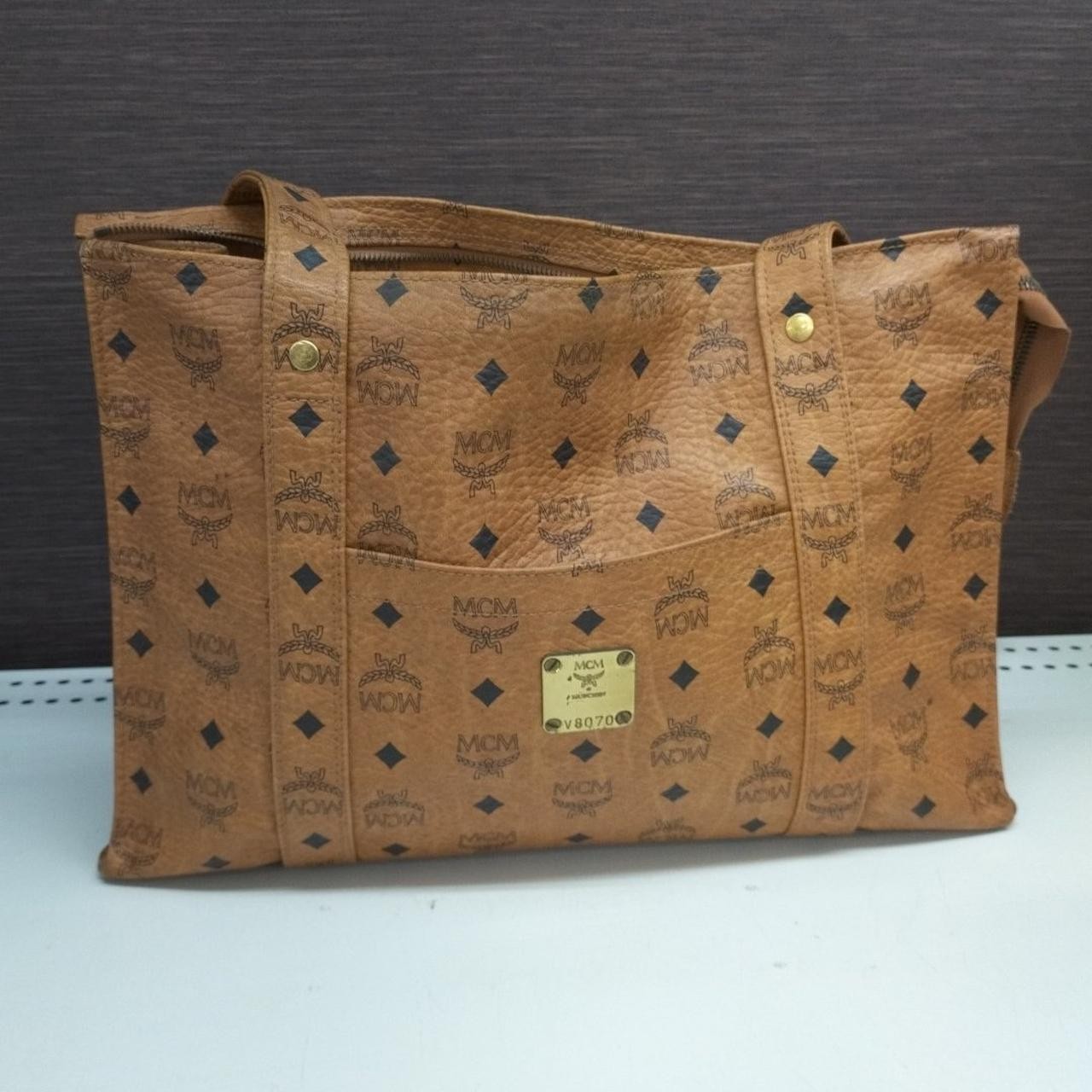 MCM Visetos Tote Bag 14.9 inches