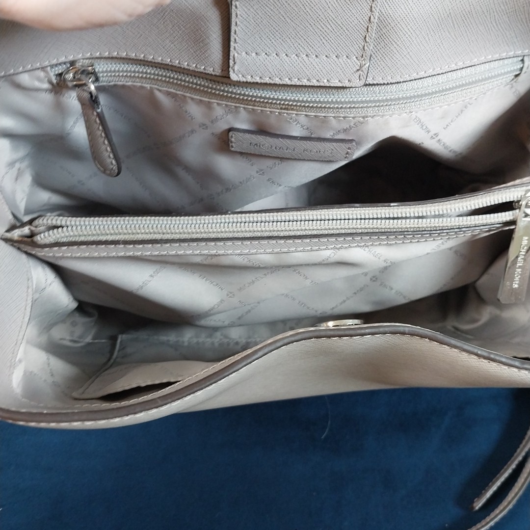 Michael Kors Sofia Portia Crossbody Handbag Grey w/Short + Long Handle