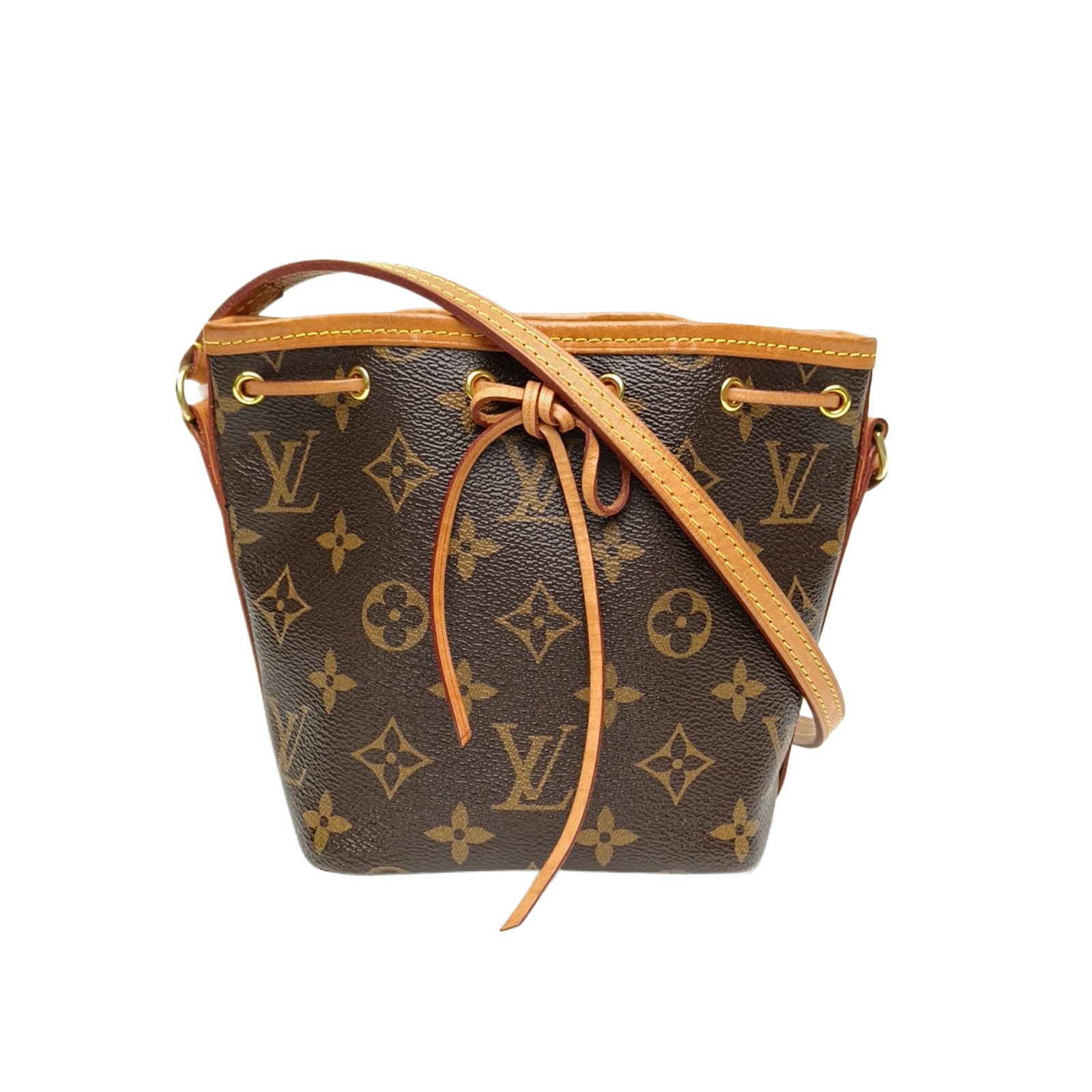 LOUIS VUITTON NOÉ Bucket Bag Nano 13cm Monogram PVC Shoulder Bag