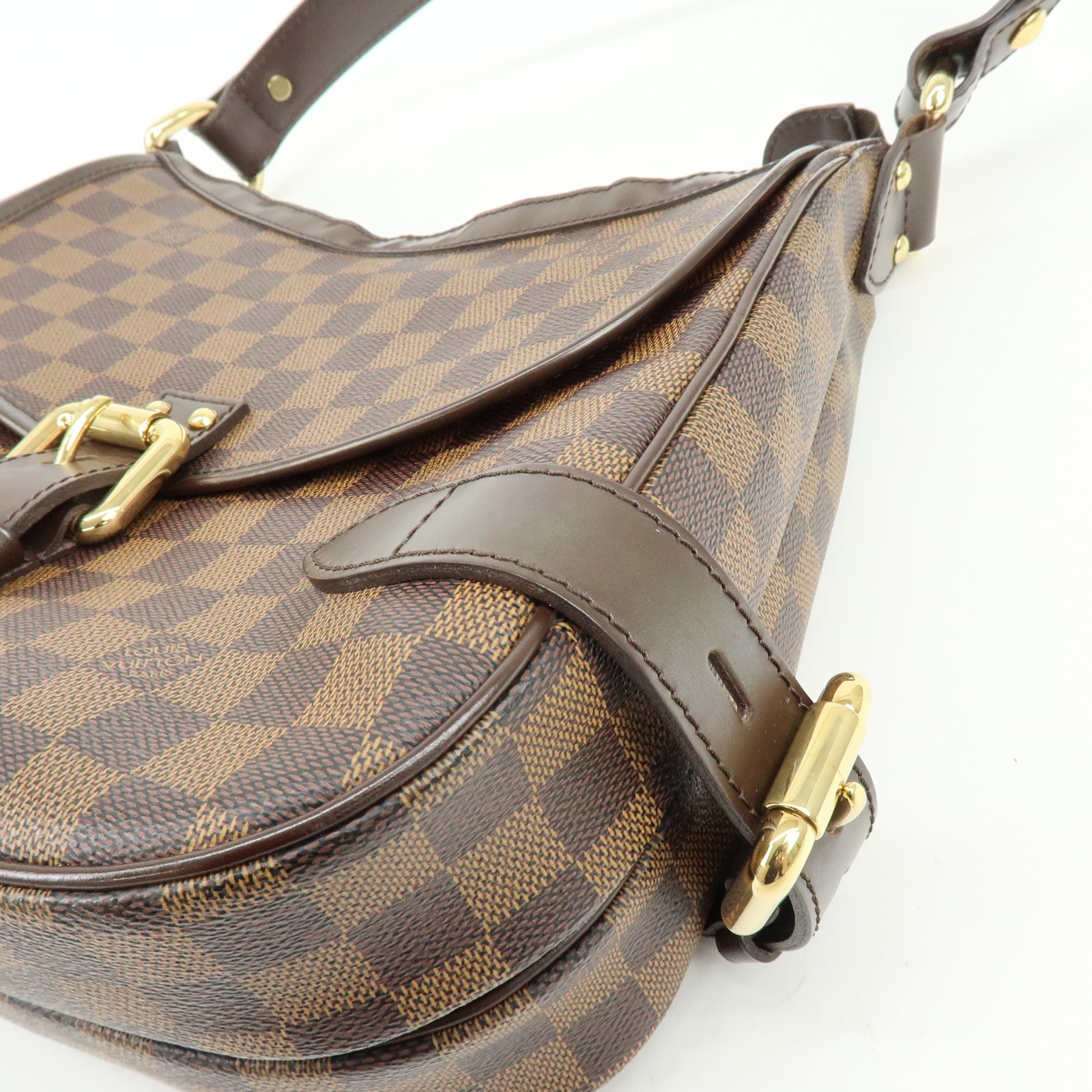 Louis Vuitton Damier Highbury Canvas Shoulder Bag Brown N51200 Auth Used F/S