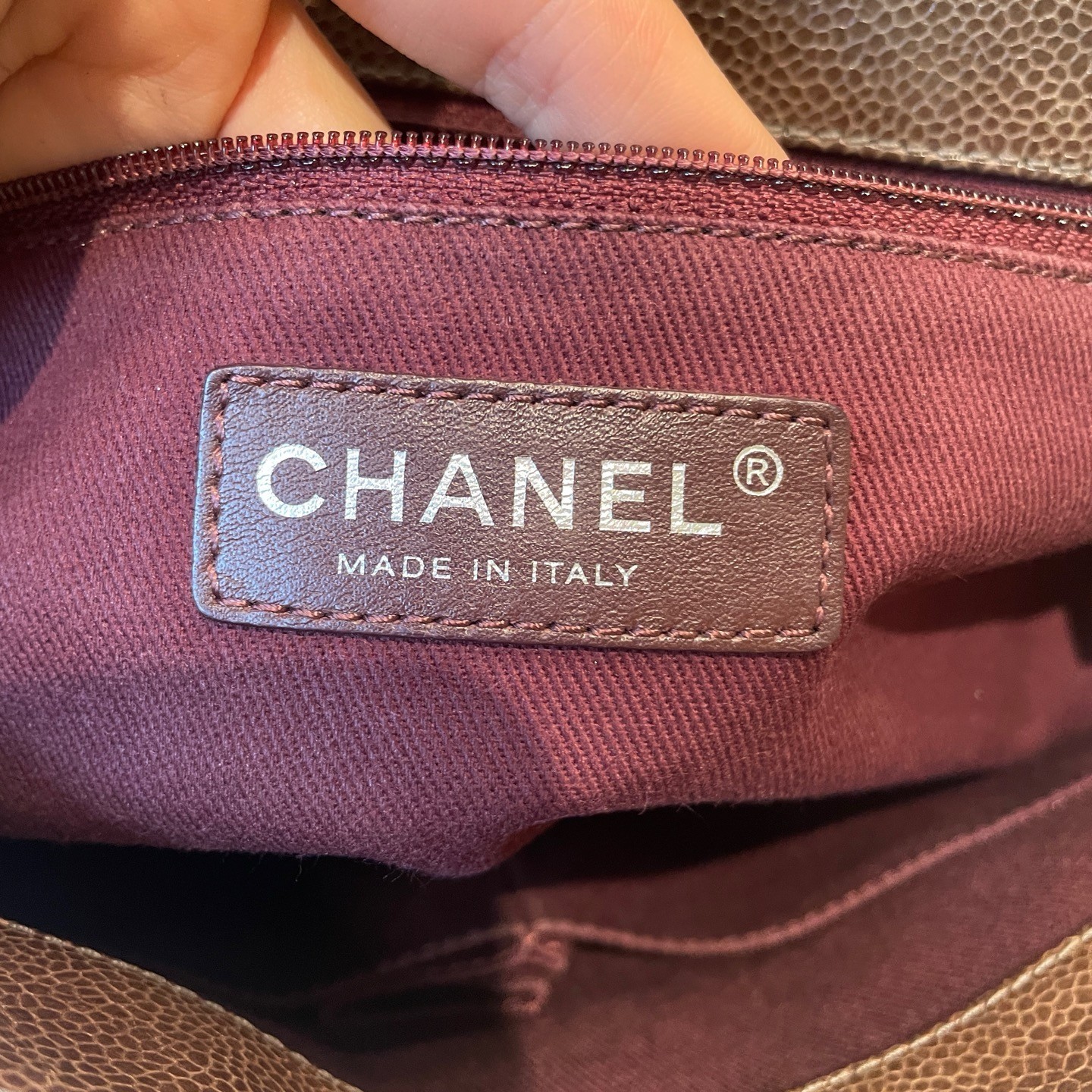 Chanel Classic Flap Mumbai Caviar Leather Brown 27 Chain Shoulder Bag
