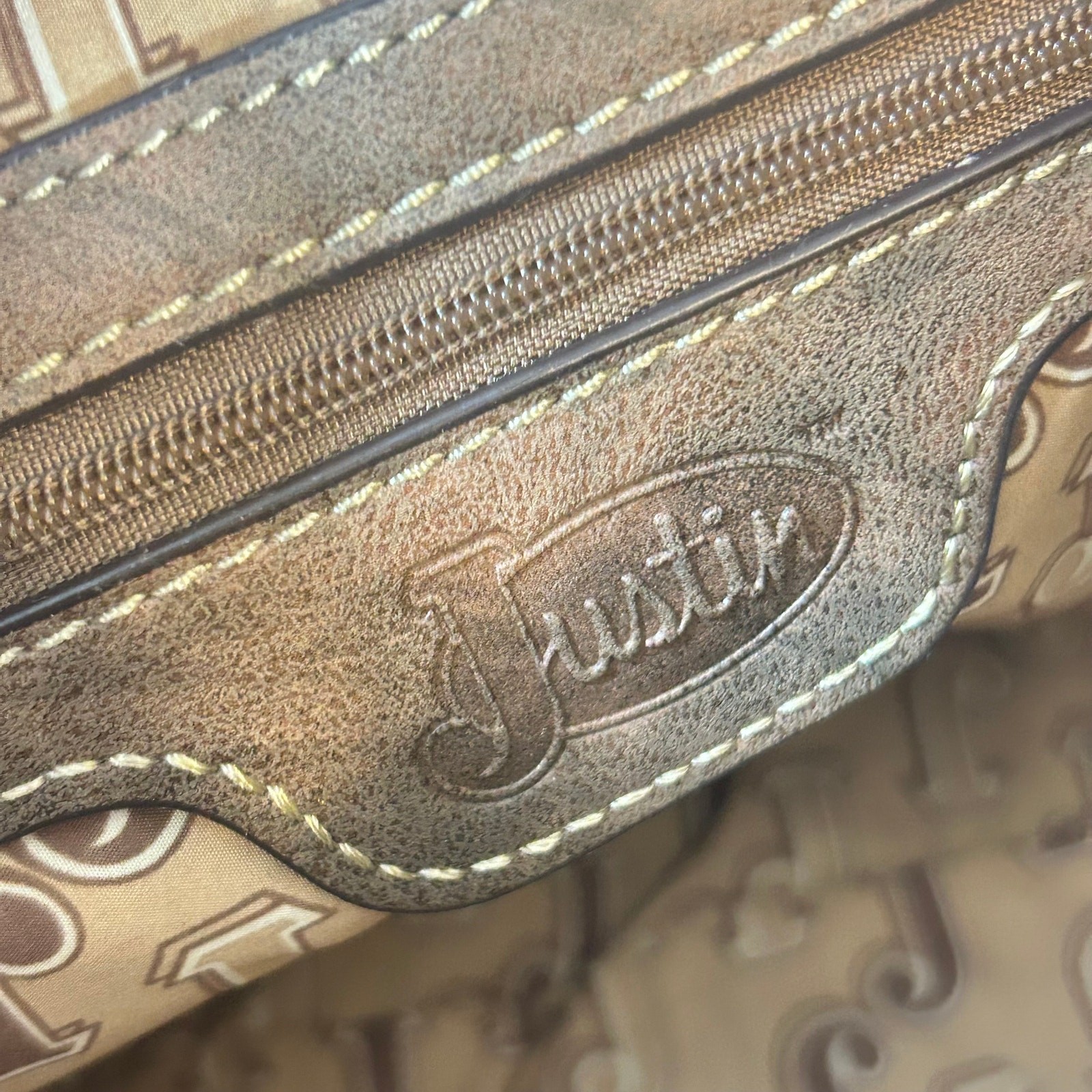 Justin Boots Purse Handbag Concealed Carry Saddlebag Vegan Leather NWT