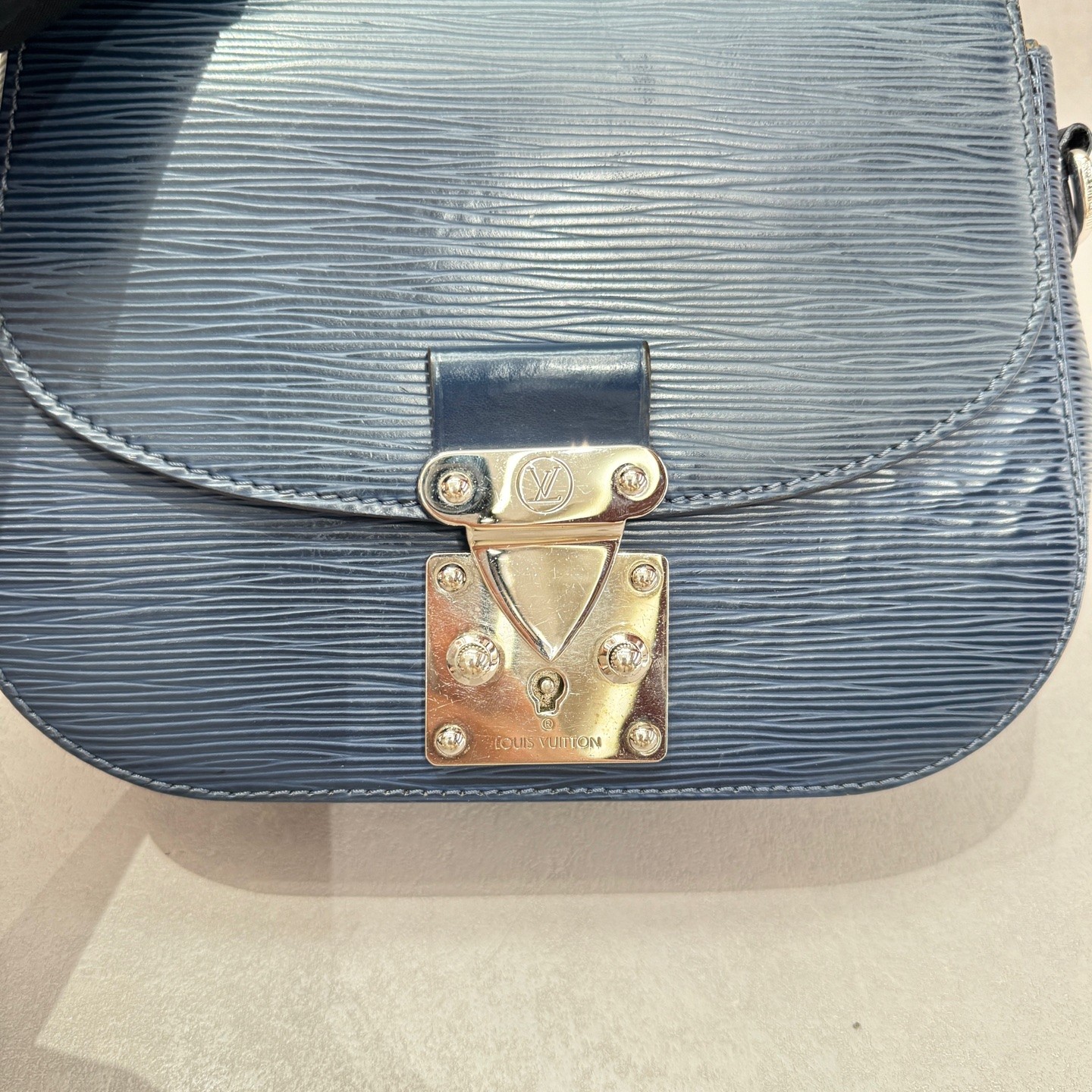 Louis Vuitton Eden Normal Blue Epi Leather Shoulder Crossbody Bag US Ship
