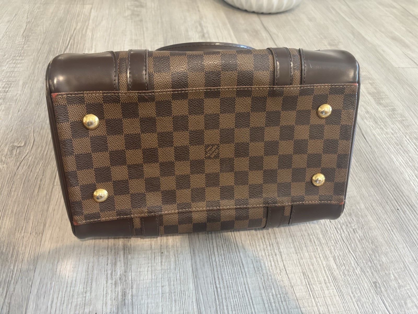 Louis Vuitton Damier Ebene Berkeley Bag- Authentic-