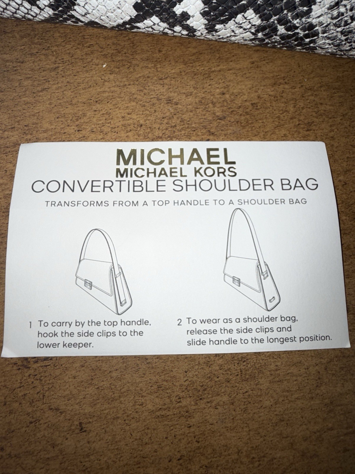 NWT MICHAEL Michael Kors Ludlow Leather Convertible Shoulder Bag