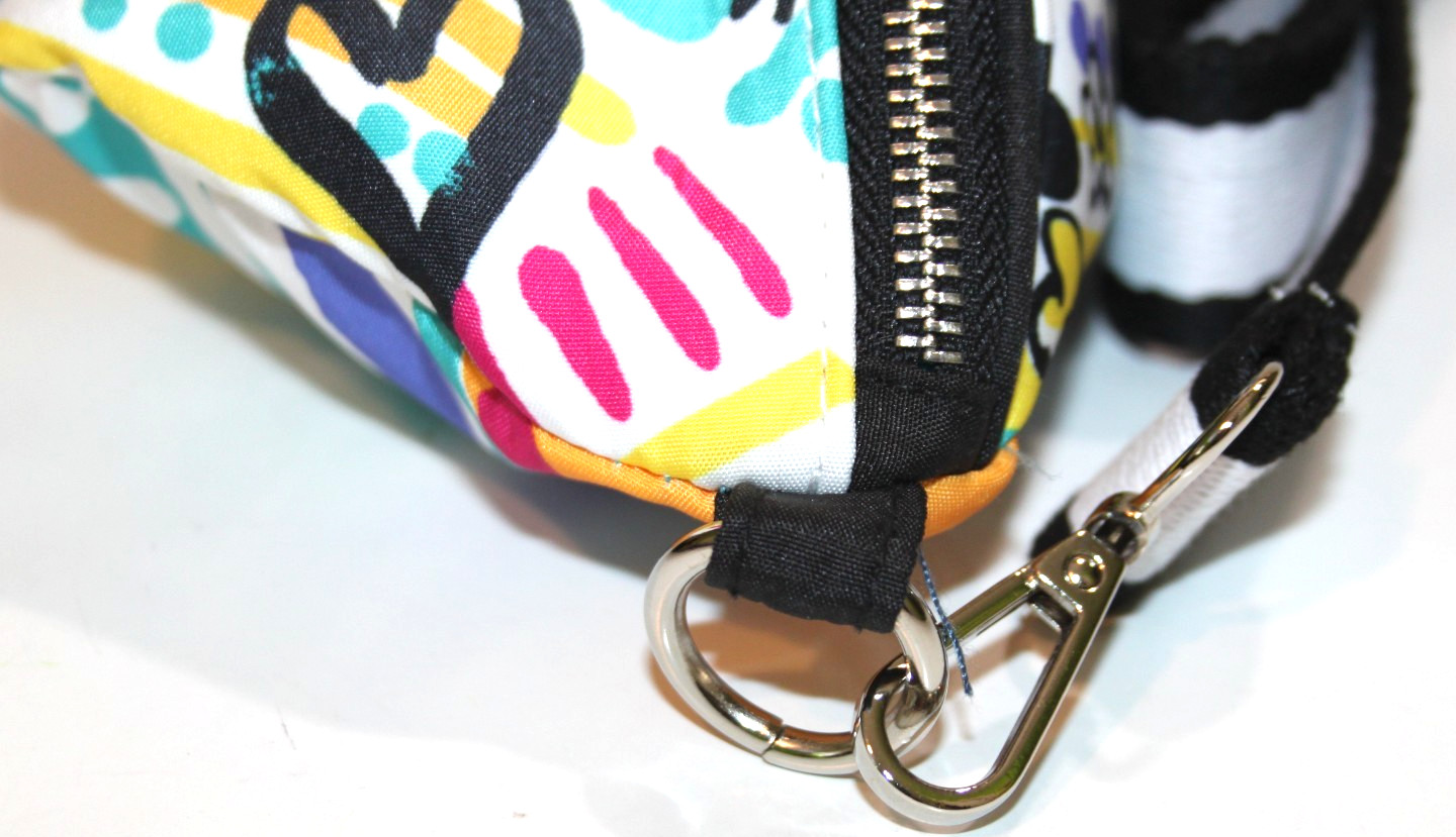 Brighton Love Graffiti Crossbody Belt Bag Fanny Pack Zip Closure Art Print Strap