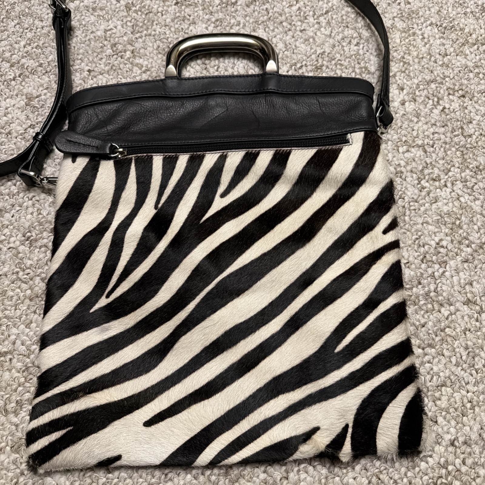 MAURIZIO TAIUTI Italy Genuine Cowhide Leather Purse Handbag (17×12) Crossbody