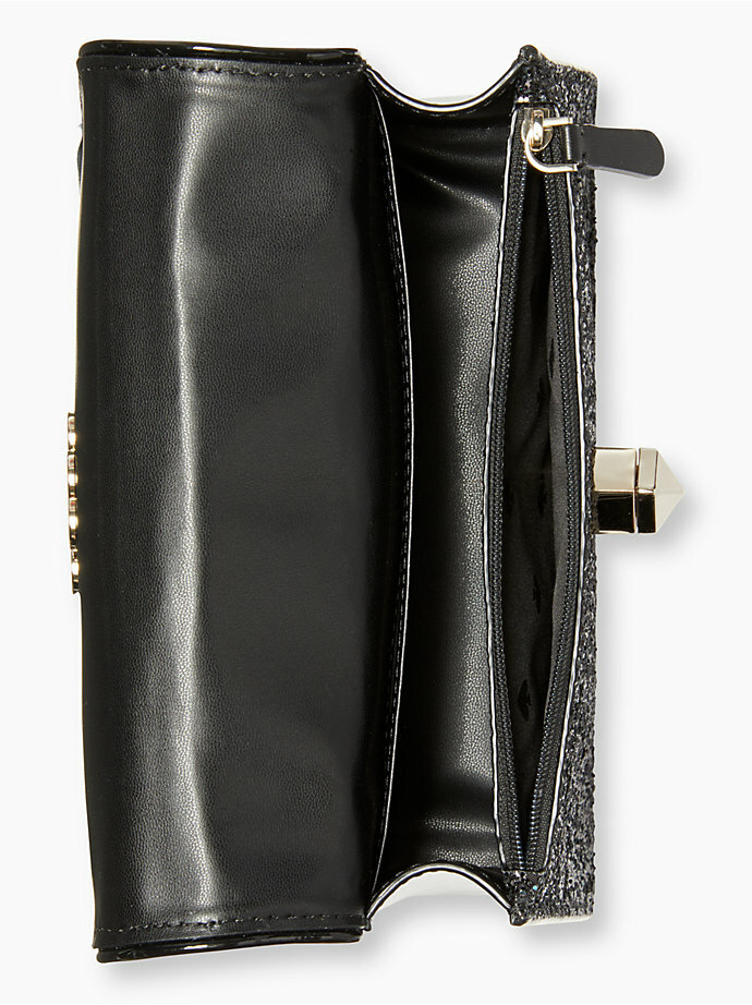 Kate Spade New York Odette Glitter Mini Top Handle Crossbody Black Brand NEW NWT