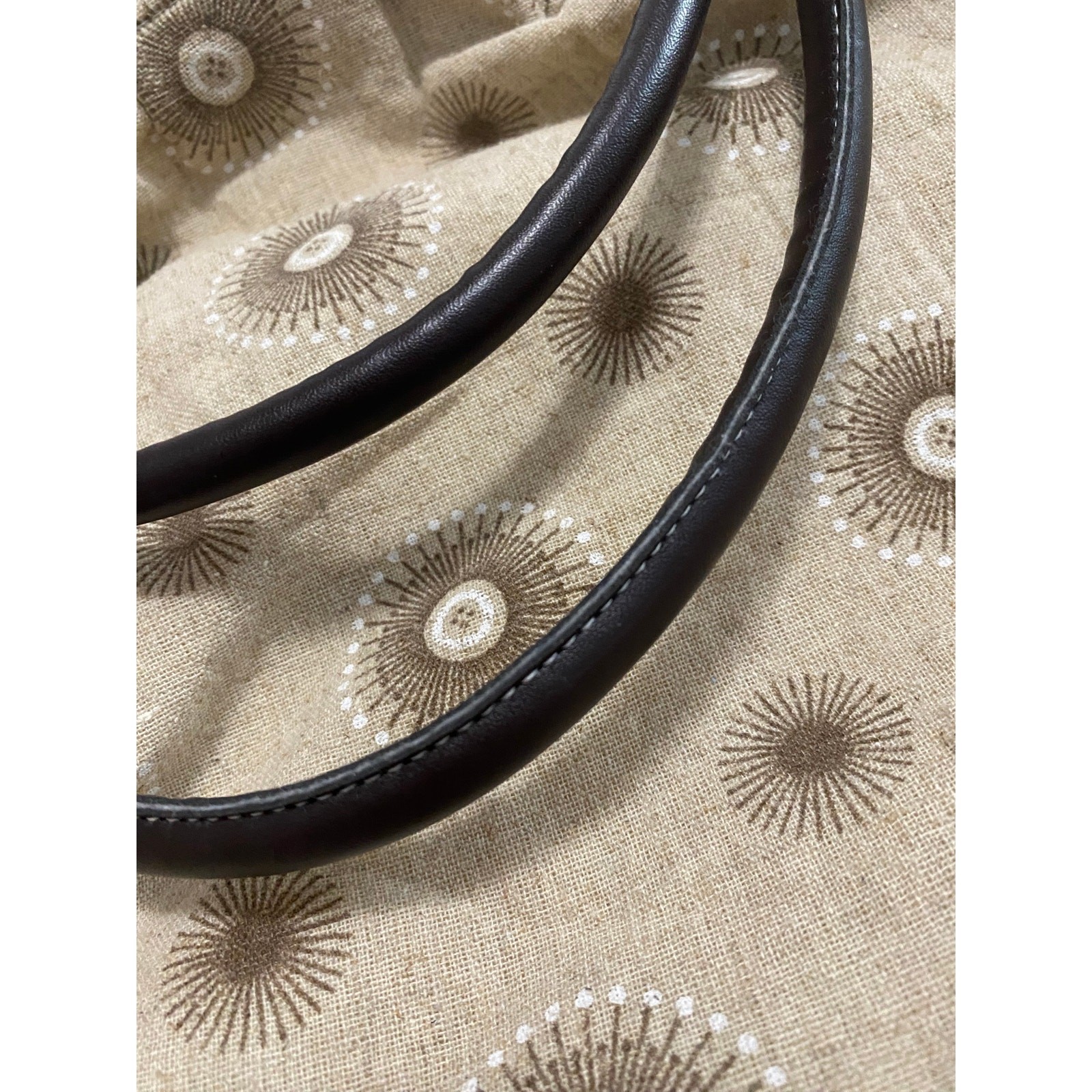 Hobo Boho Women’s Oversize Purse Beige Tan Cotton Linen Lined Slouch Bag