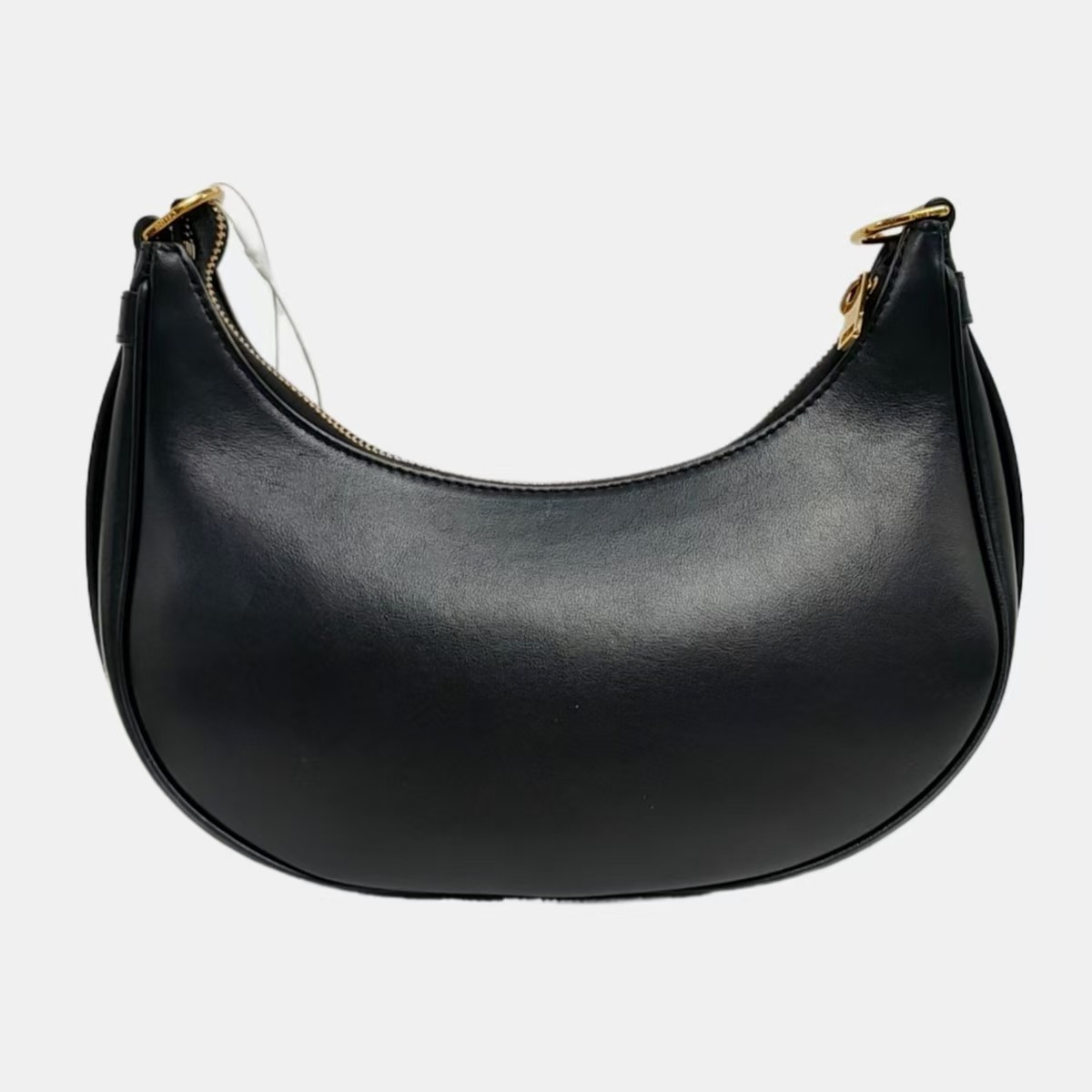 Celine AVA Shoulder Bag Medium Size Black Calfskin