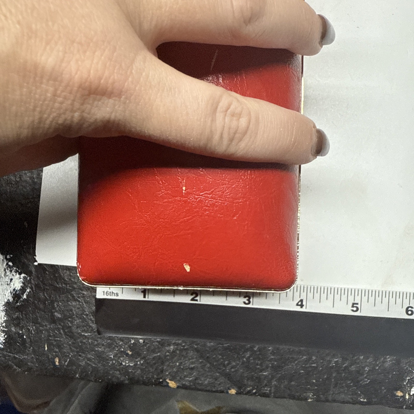 Banana Republic Trina Turk Clutch Red Jewel Latch Clutch Limited Edition READ