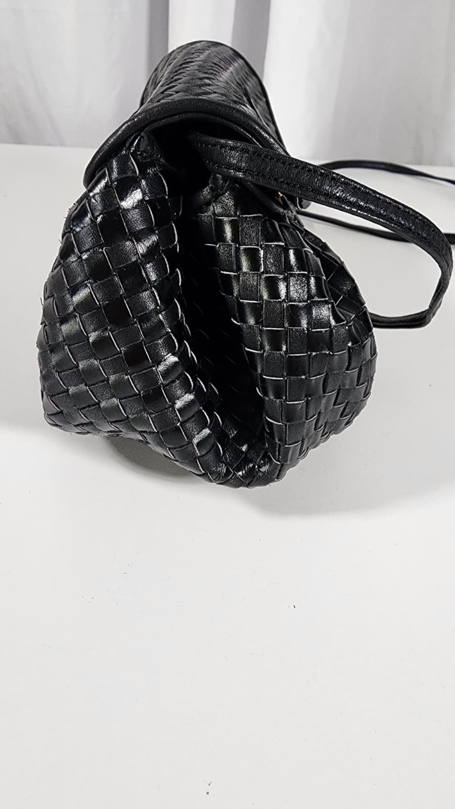 Fendi woven mini structured crossbody/clutch