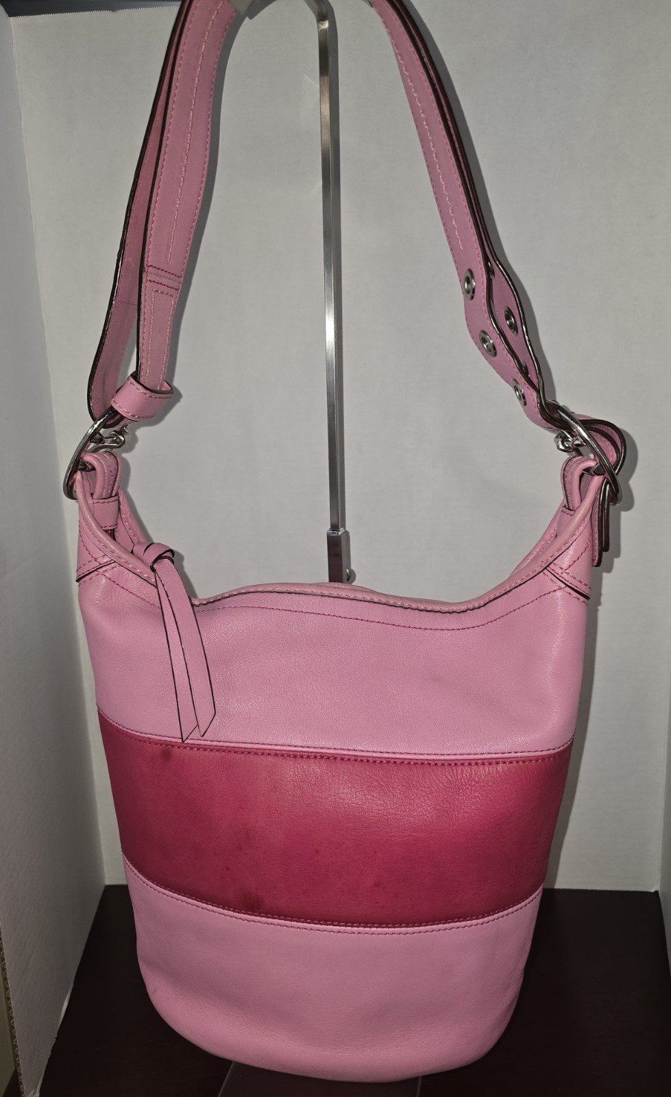 Vintage Coach Rugby Bleecker Bag Pink And Dark Pink