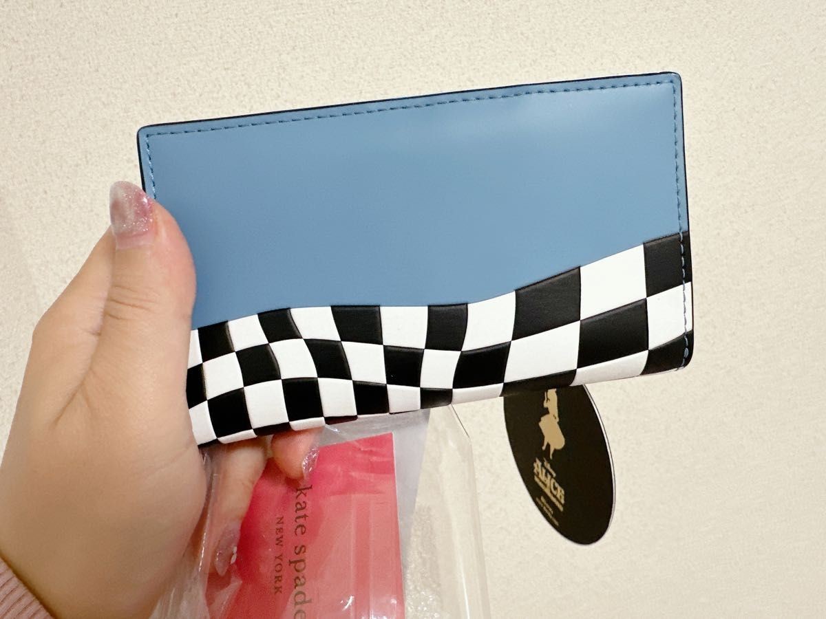 Kate Spade Disney Alice in Wonderland Bifold Wallet Leather Compact Purse