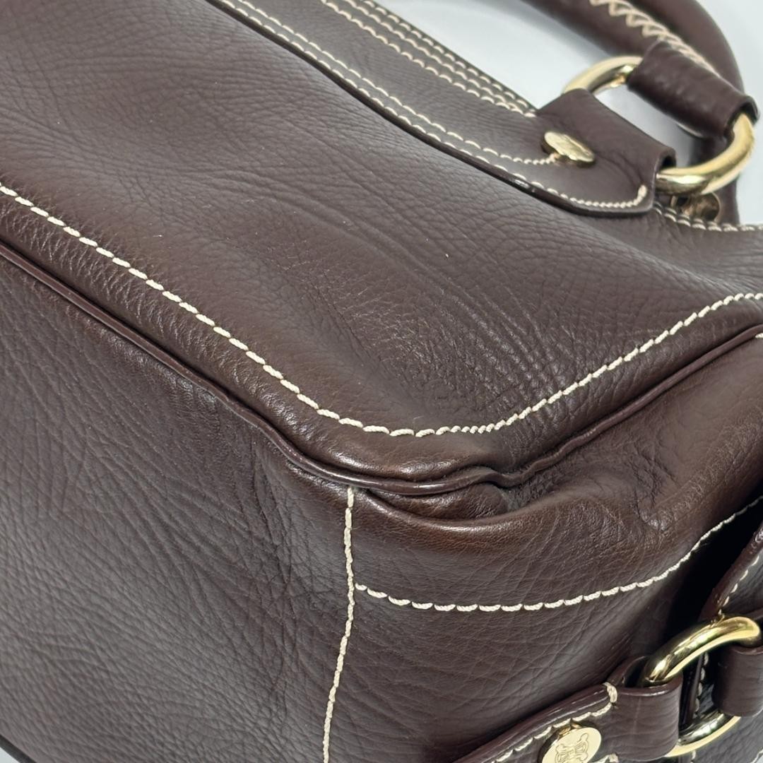Celine Boogie Bag Handbag Dark Brown MBZ1168 Japan 0710767
