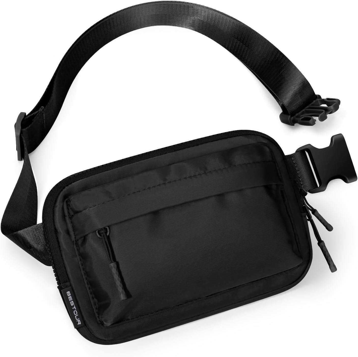 Fanny Packs for Women Men,Belt Bag 3 Zipper Pockets,Water-resistant Crossbody