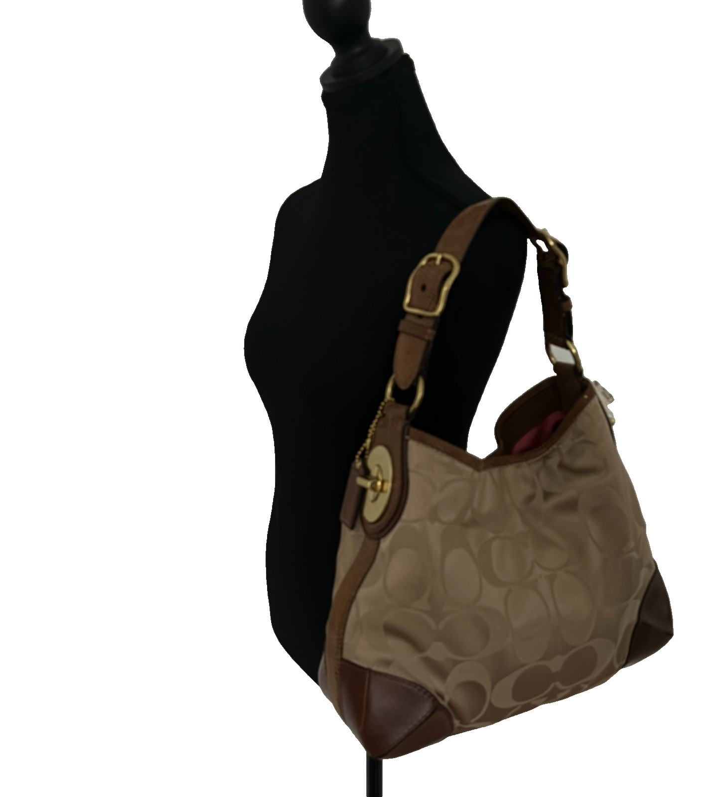 COACH PEYTON SIGNATURE SHOULDER HOBO BAG | KHAKI NUTMEG | STYLE NO. 14525 | NWT