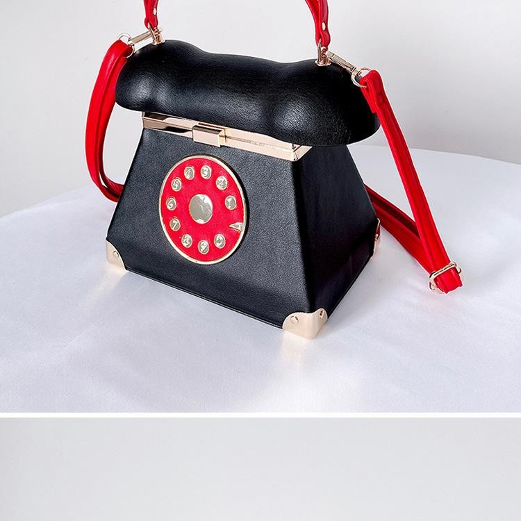 Women Telephone Shape Clutch Bag Chic Novelty Evening Party Handbag