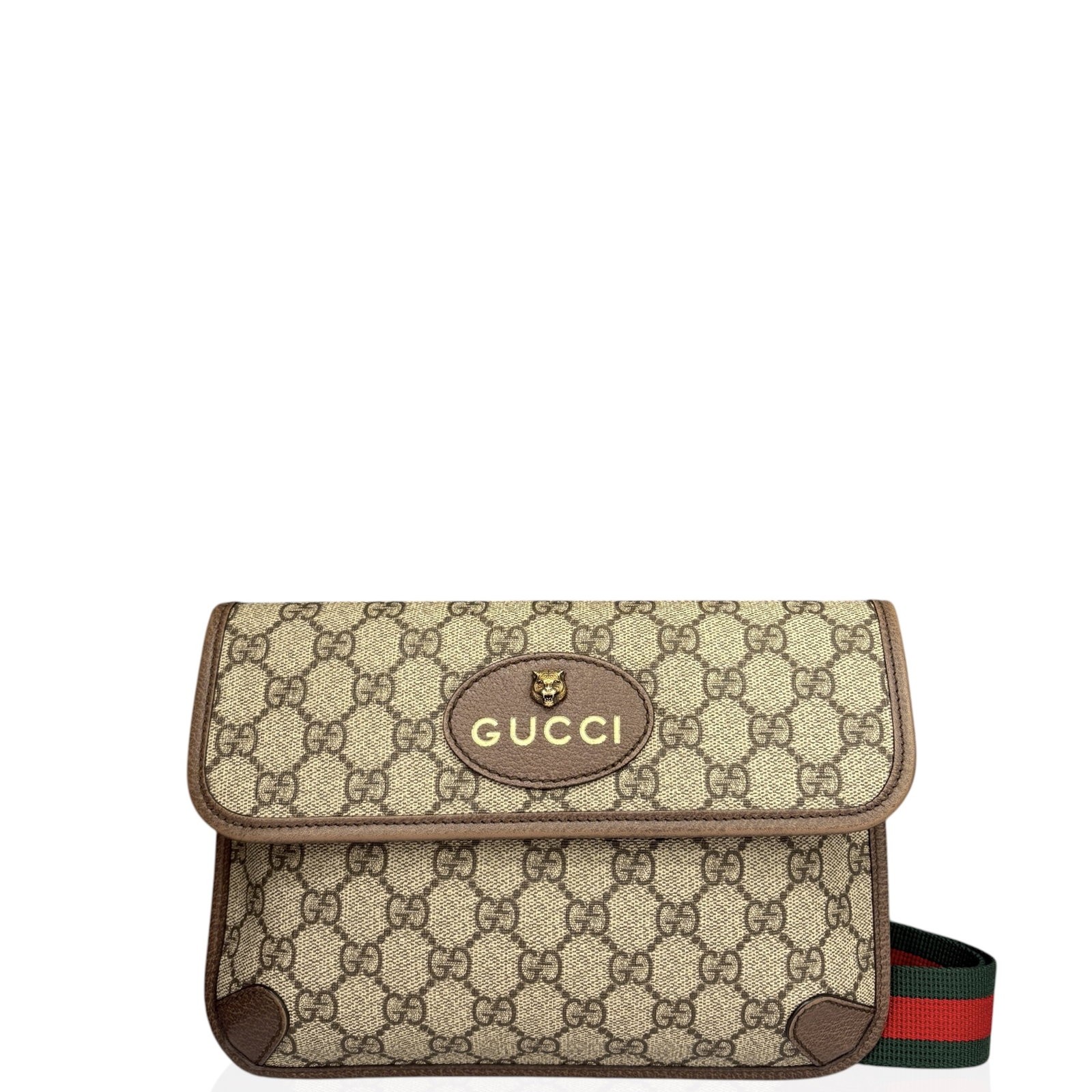 Gucci Neo Vintage Belt Bag Brown Beige Gg Monogram (ko070826a0)