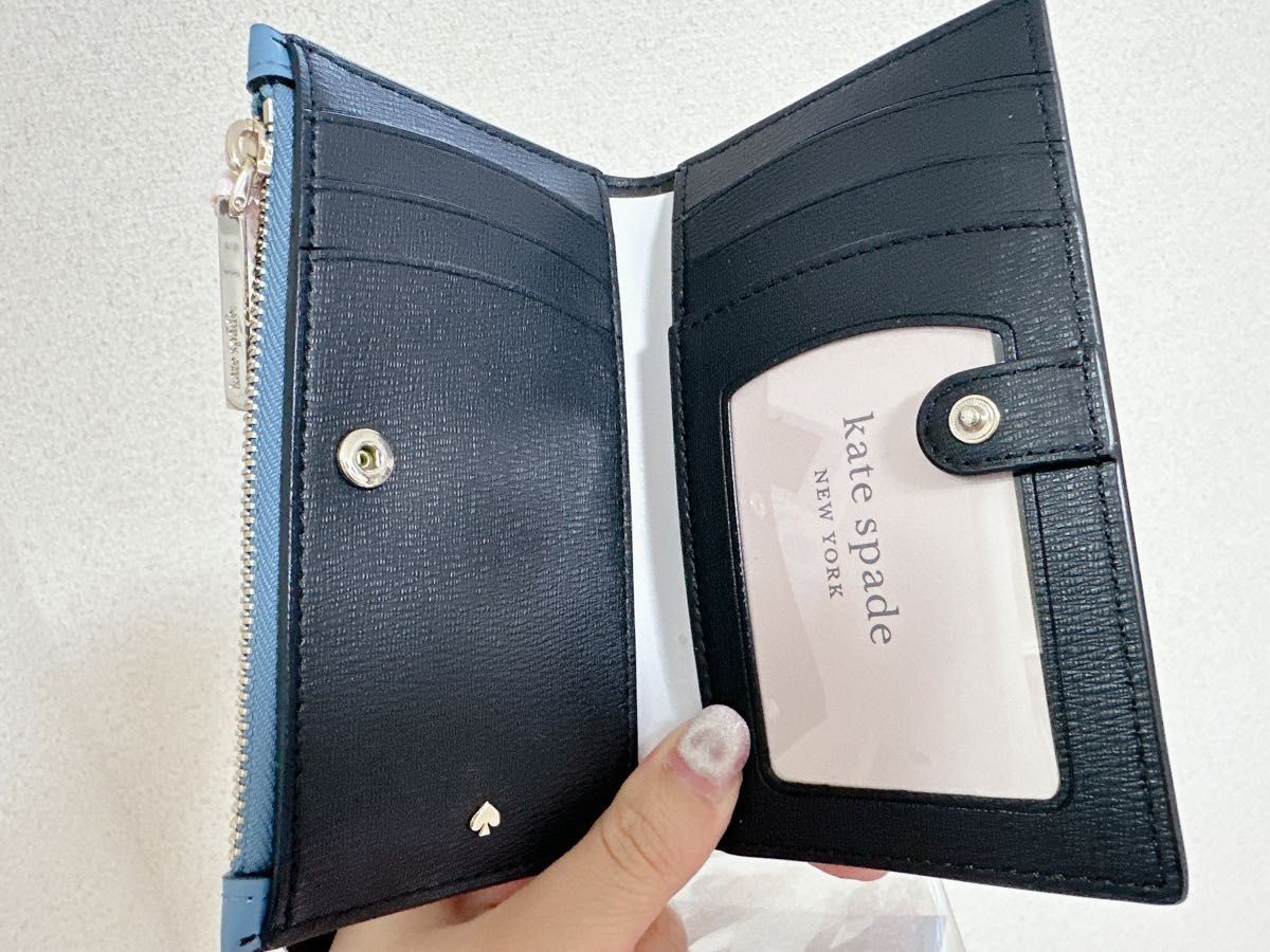 Kate Spade Disney Alice in Wonderland Bifold Wallet Leather Compact Purse