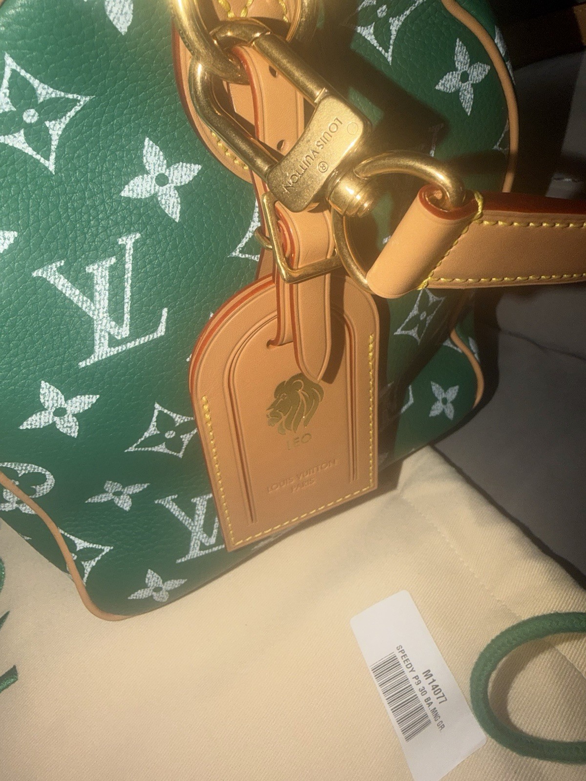 Guaranteed Authentic Louis Vuitton P9 Speedy 30 Green Pre Owned