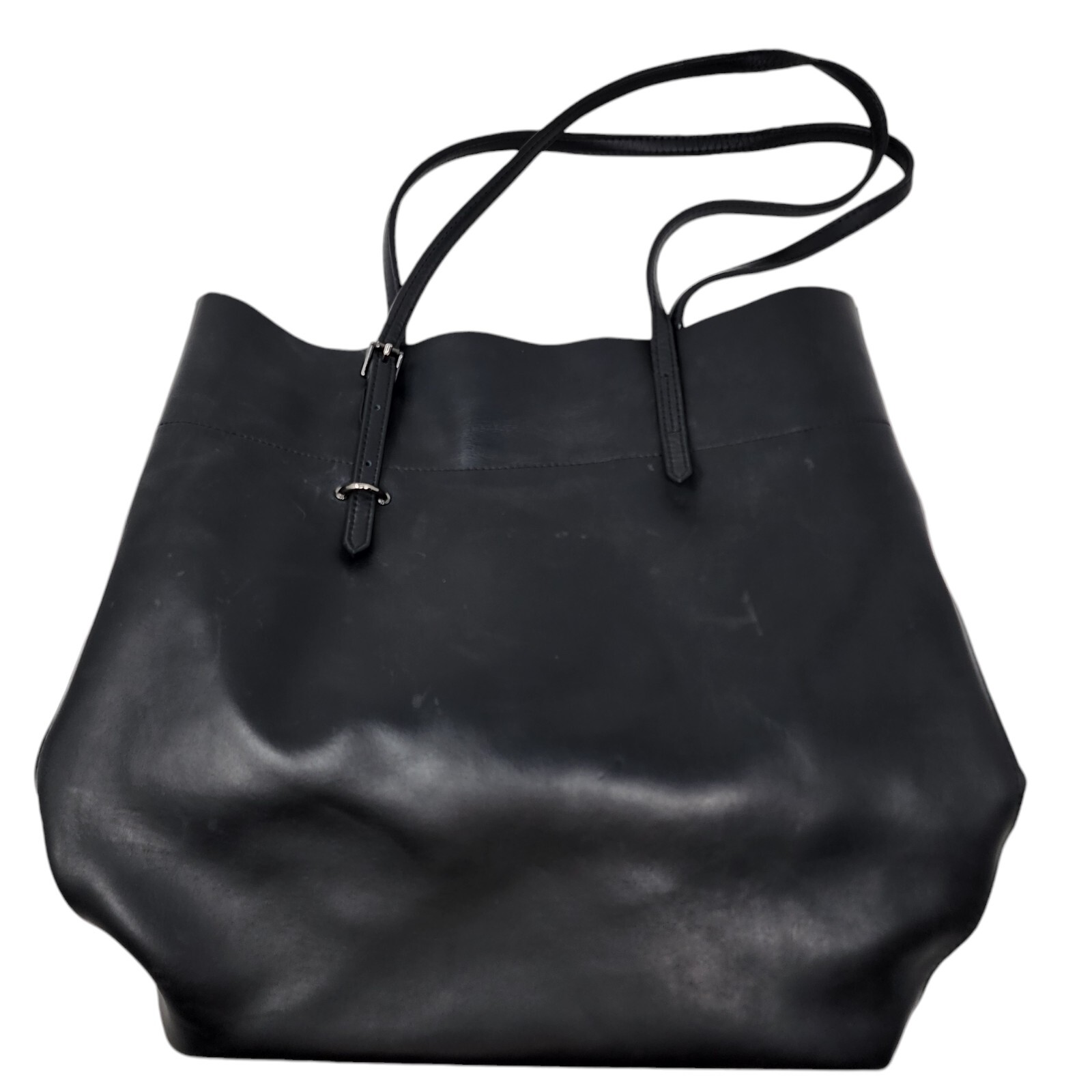 Jack & Chris Buffalo Leather Black Women’s Tote Purse Large 15 x 16 x 6