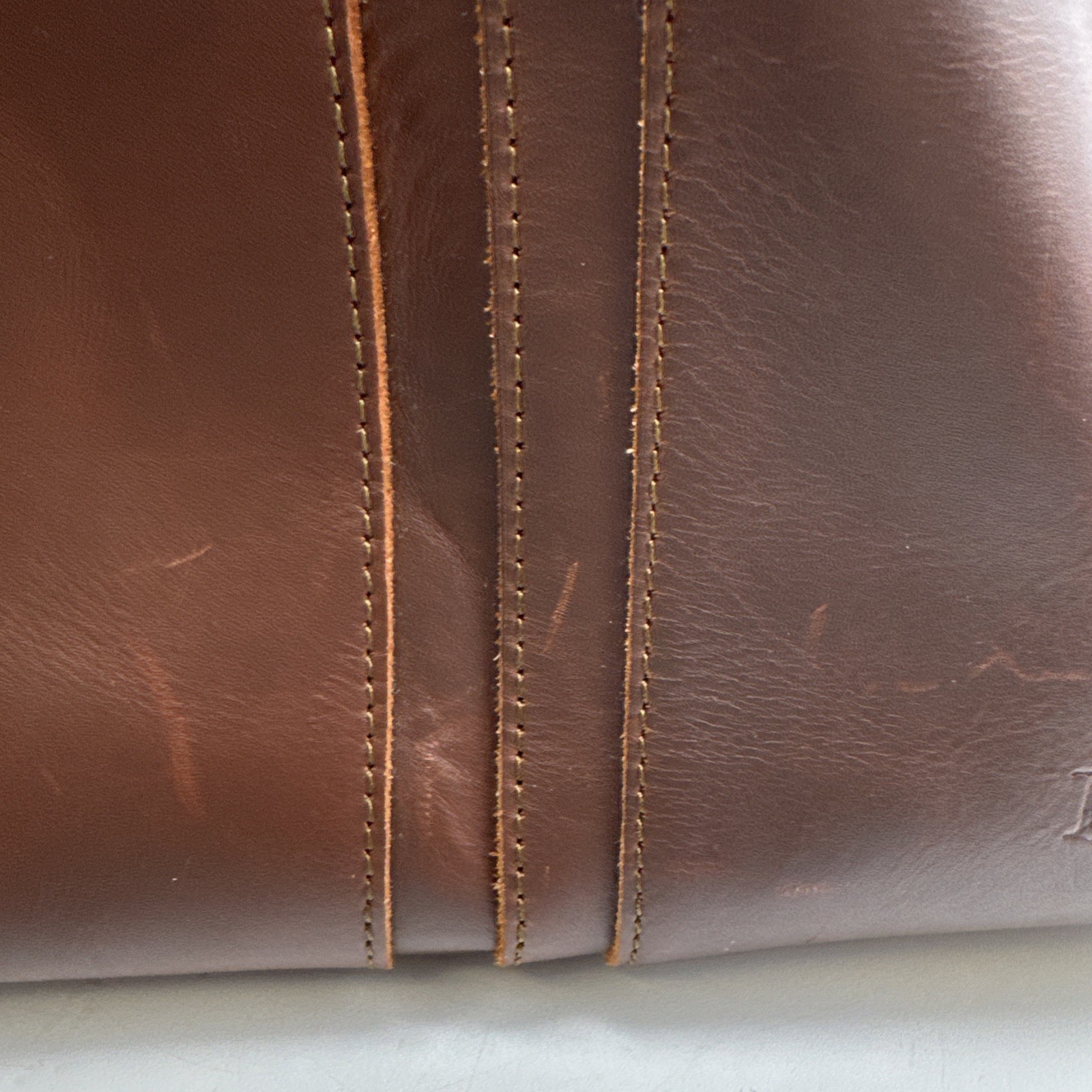Love 41 By Saddleback Leather Front Pocket Tote Dark Brown