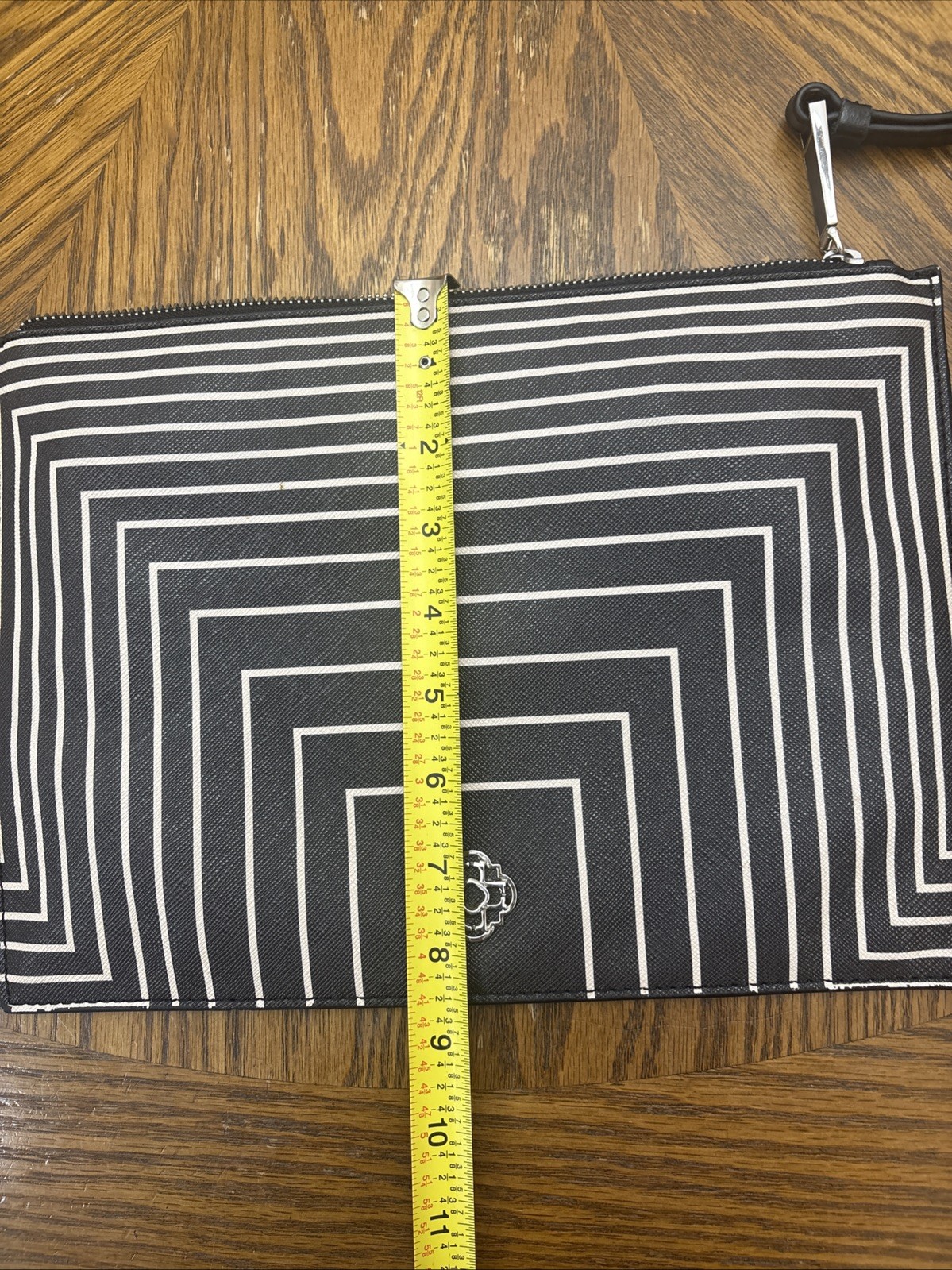 RAFE CELIA CLUTCH BAG BLACK/WHITE 8.5in#12in