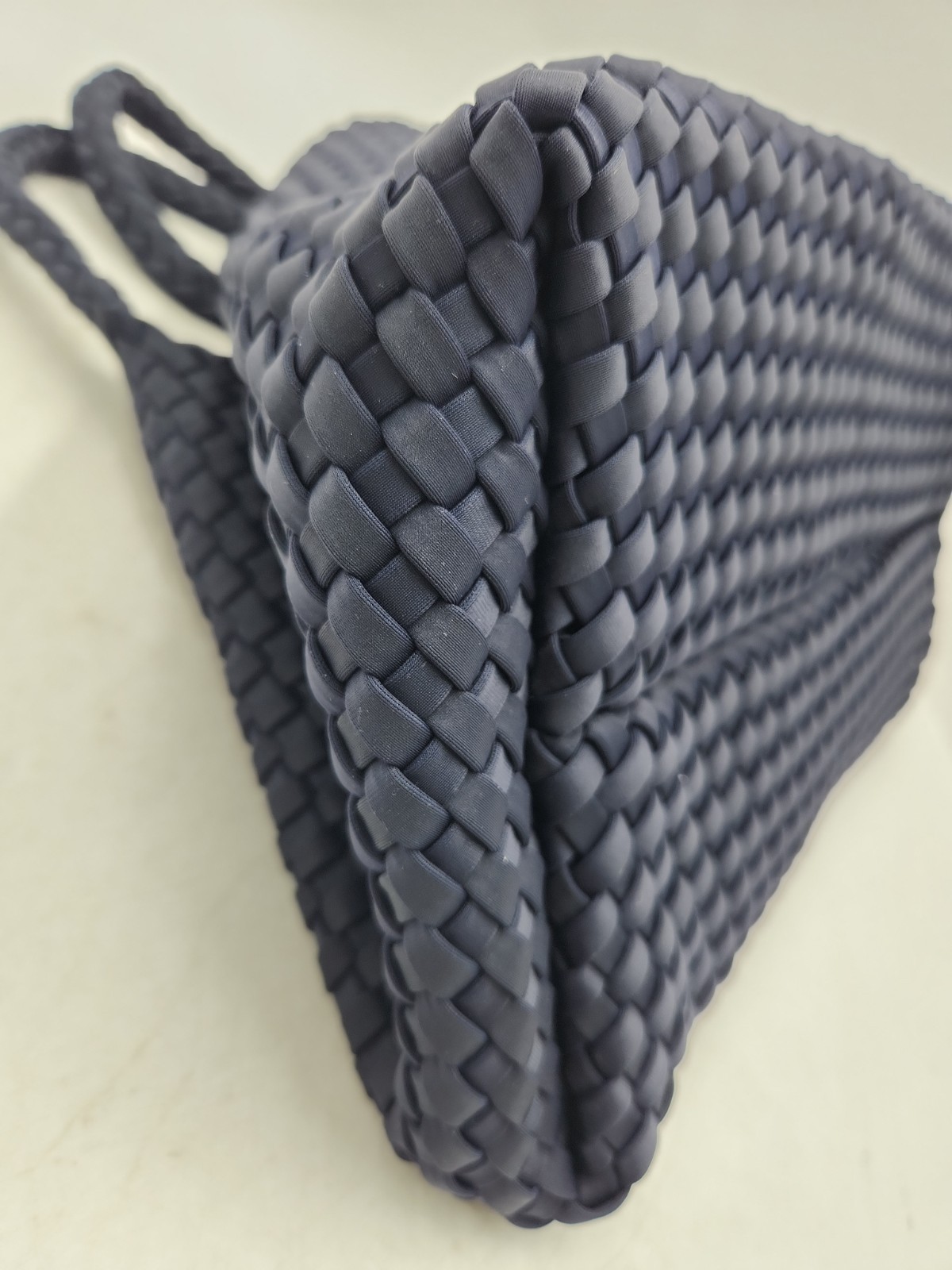 Marrea Woven Medium Tote Bag – Navy