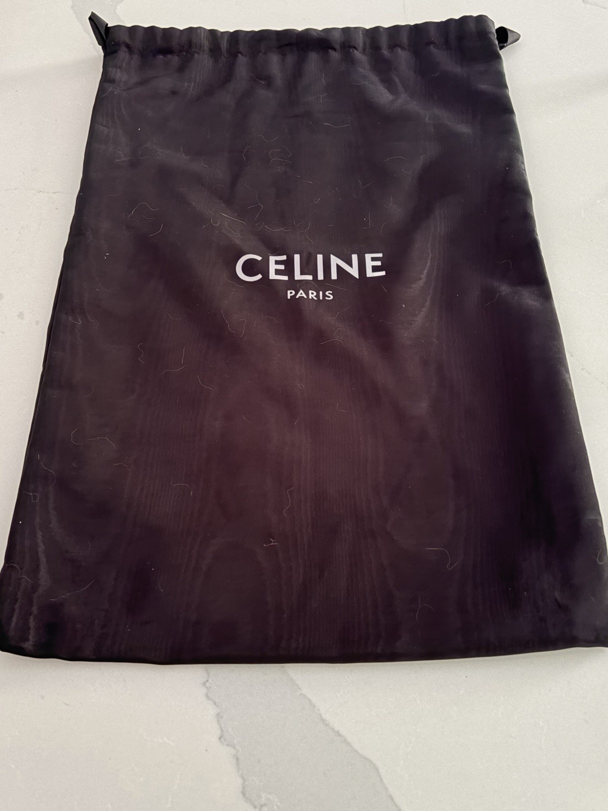 Authentic CELINE Small Vertical Cabas Tote Bag Triomphe Canvas Tan Excellent