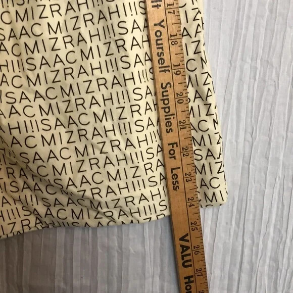 ISAAC MIZRAHI XL tote purse cotton drawstring dust bag travel pouch linen bag