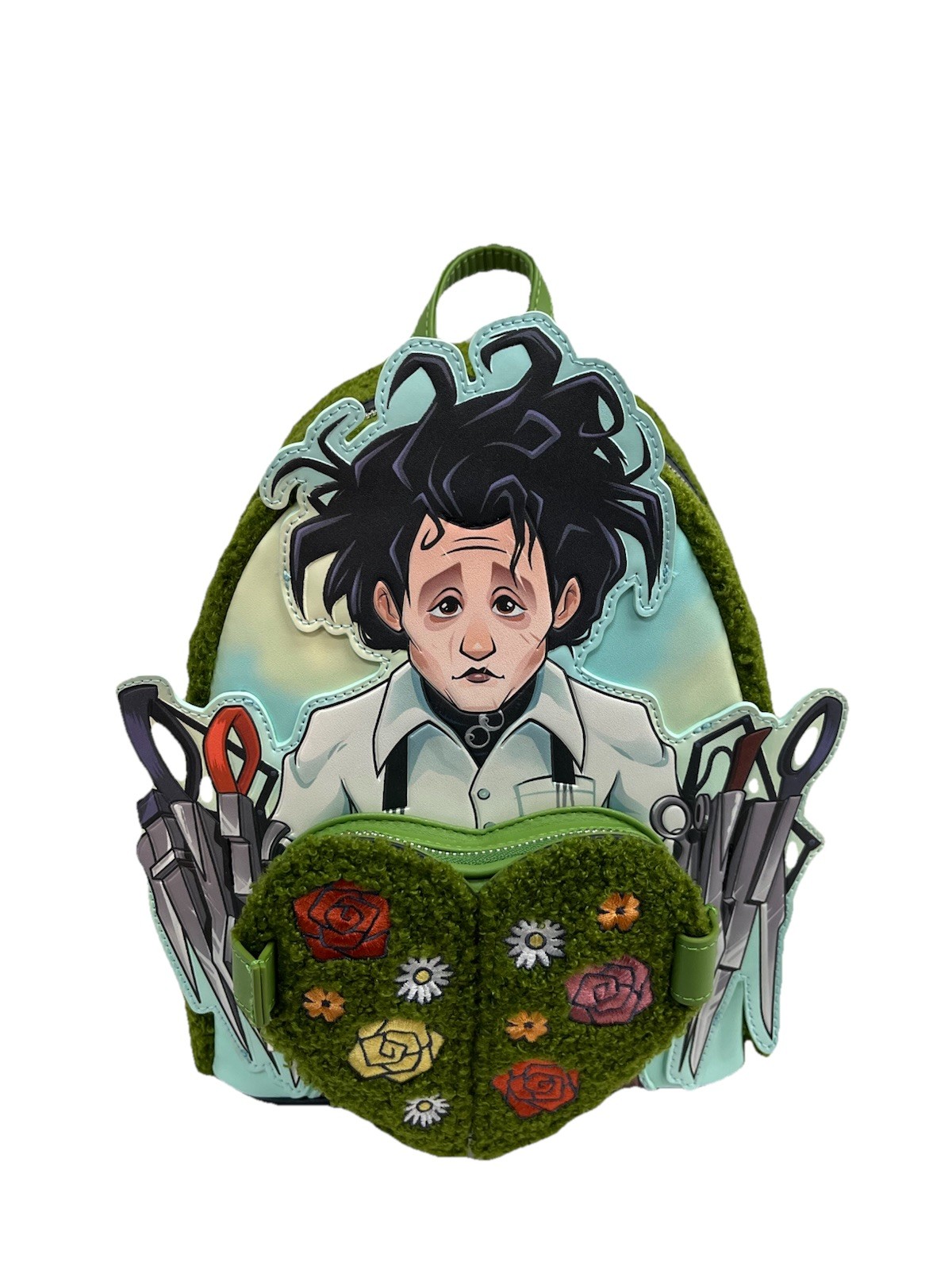 Loungefly 20th Century Studio SCISSORS HANDS Sherpa Mini Backpack (WDBK4312)