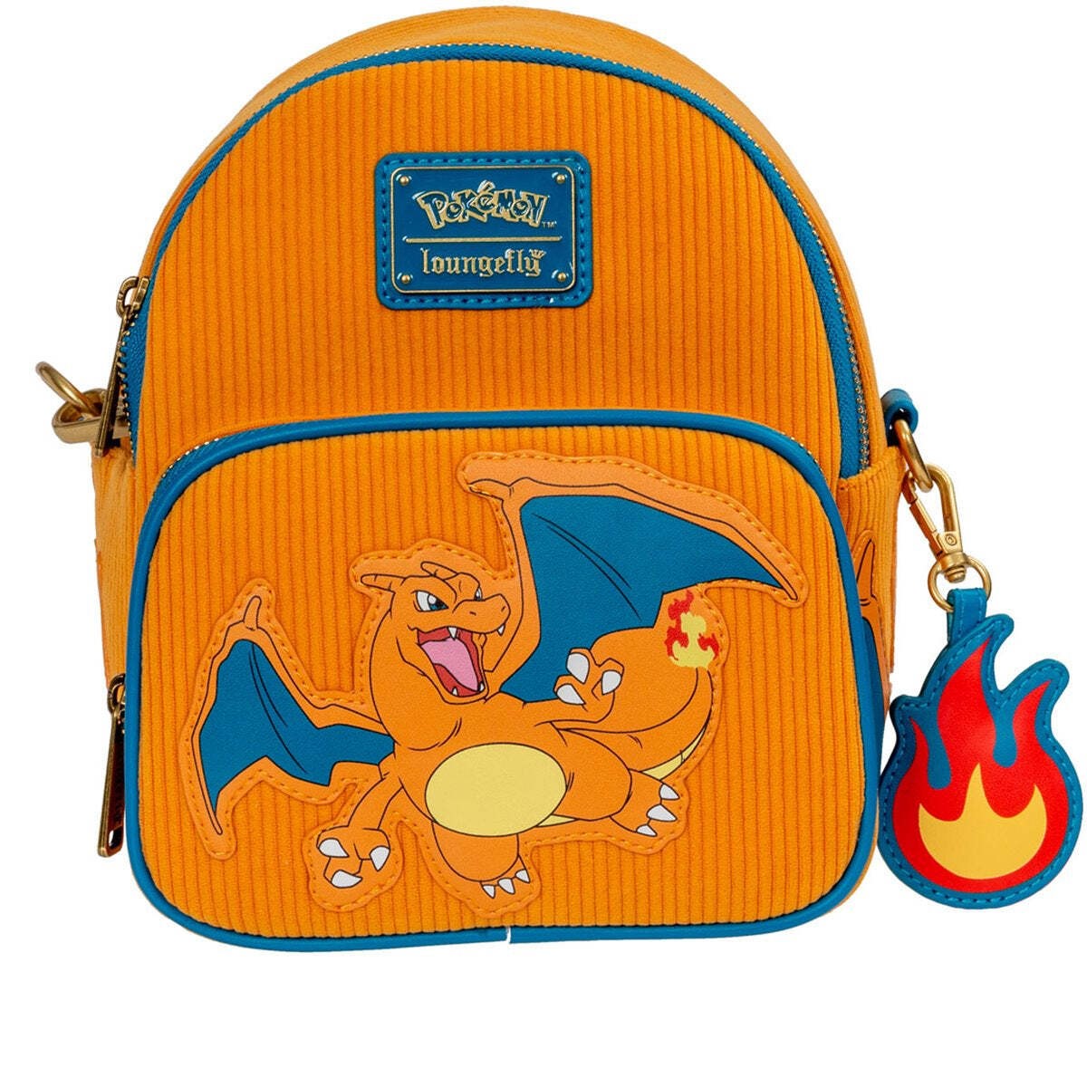 Pokemon Charizard Corduroy Convertible Mini-Backpack