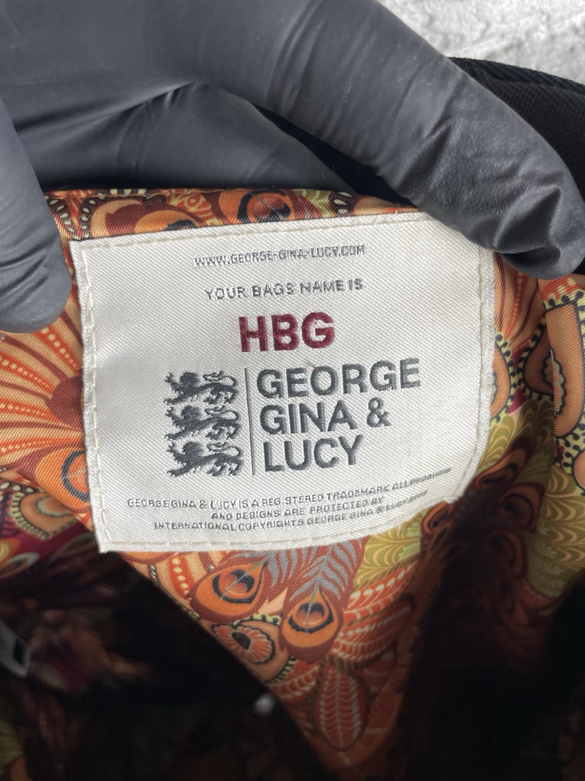 George Gina Lucy HBG Rare Y2K Vintage Bag Hearts Keychain Cyber Grunge Archive