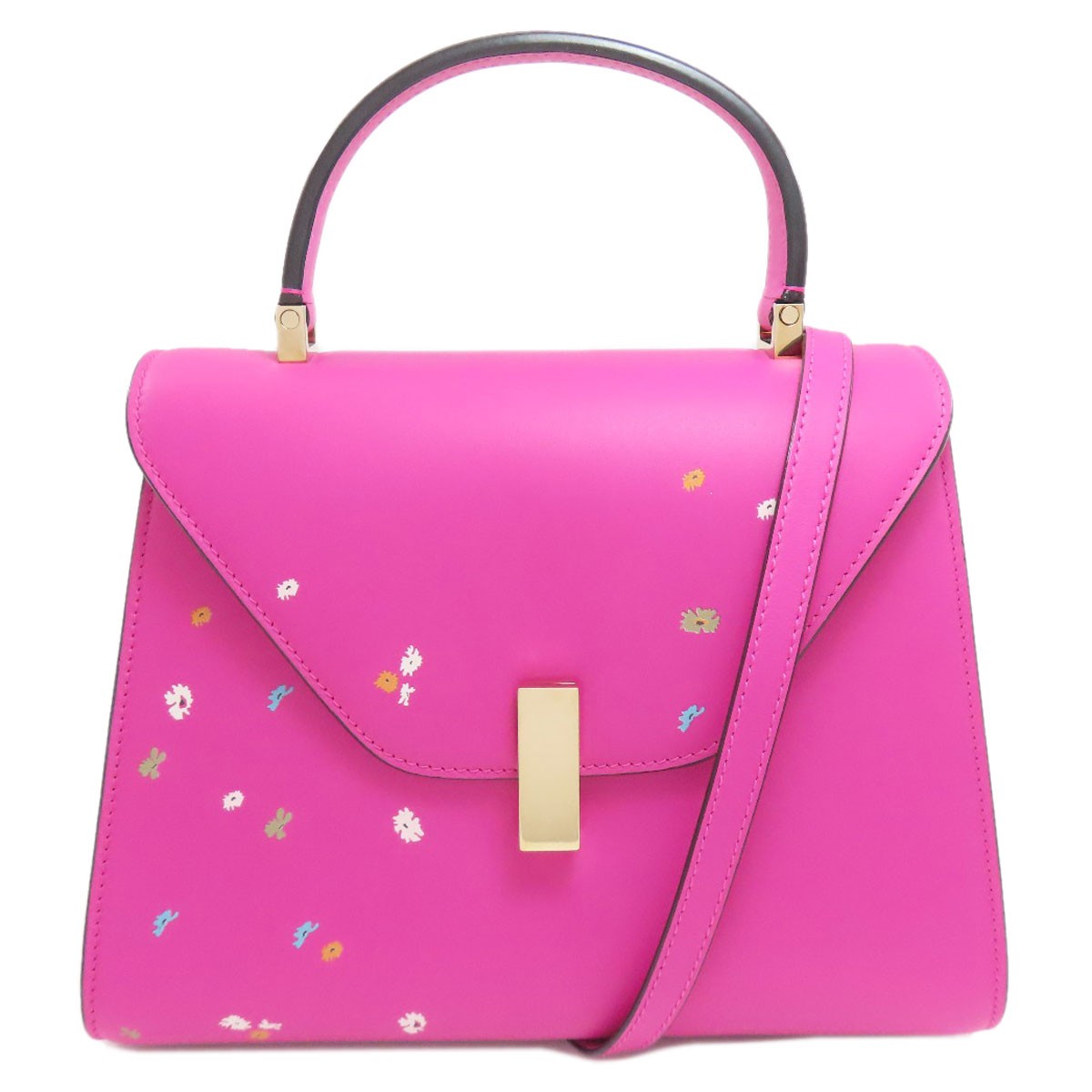 Valextra Iside Flower 2WAY Handbag Calf Ladies [Used]