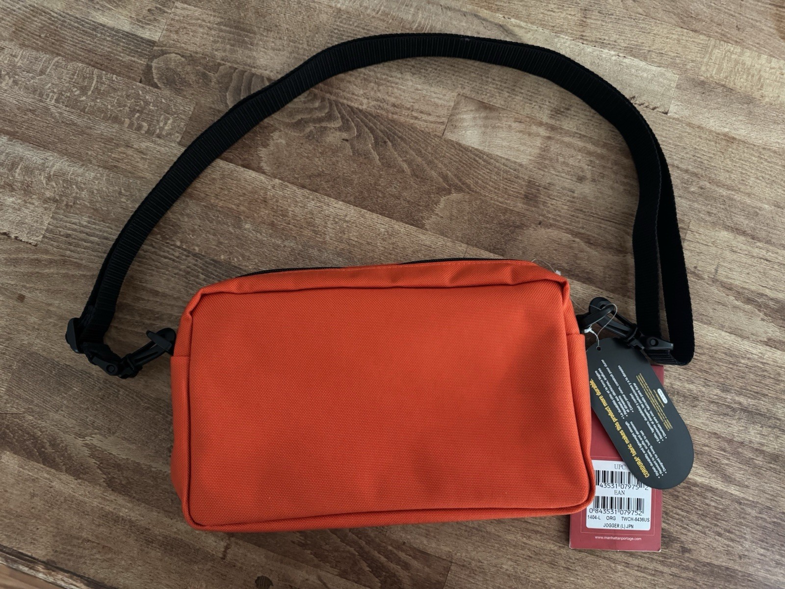 Manhattan Portage Jogger Small Orange Cordura Crossbody Bag Shoulder Strap NEW